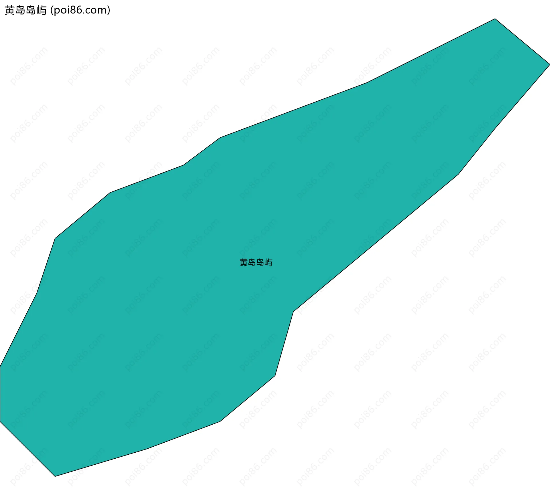 黄岛岛屿边界地图