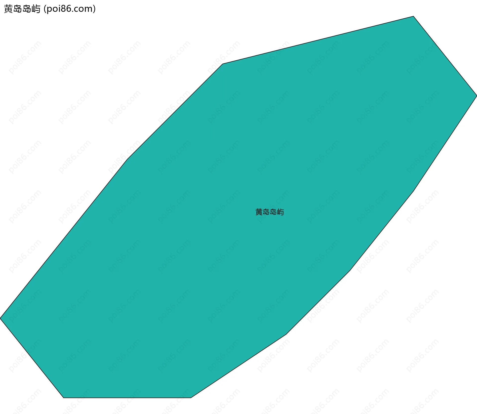 黄岛岛屿边界地图
