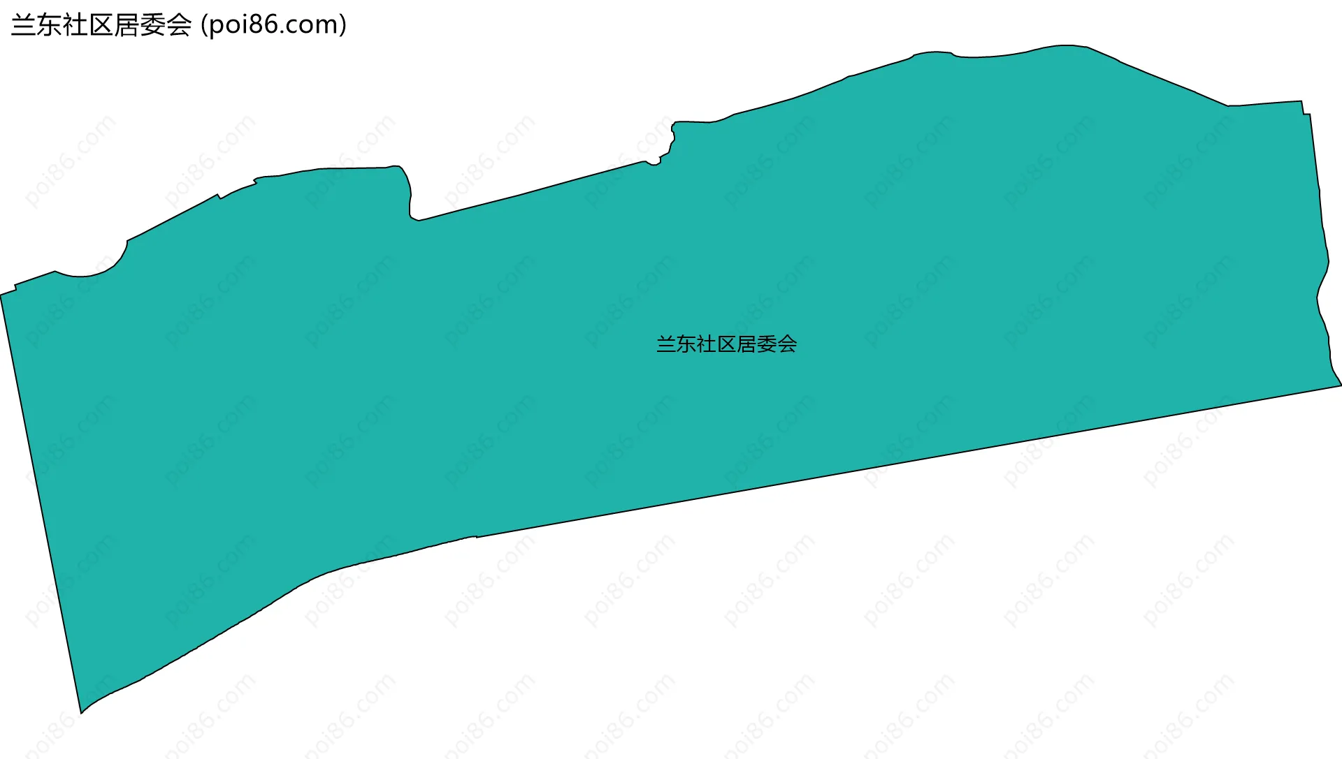 兰东社区居委会边界地图
