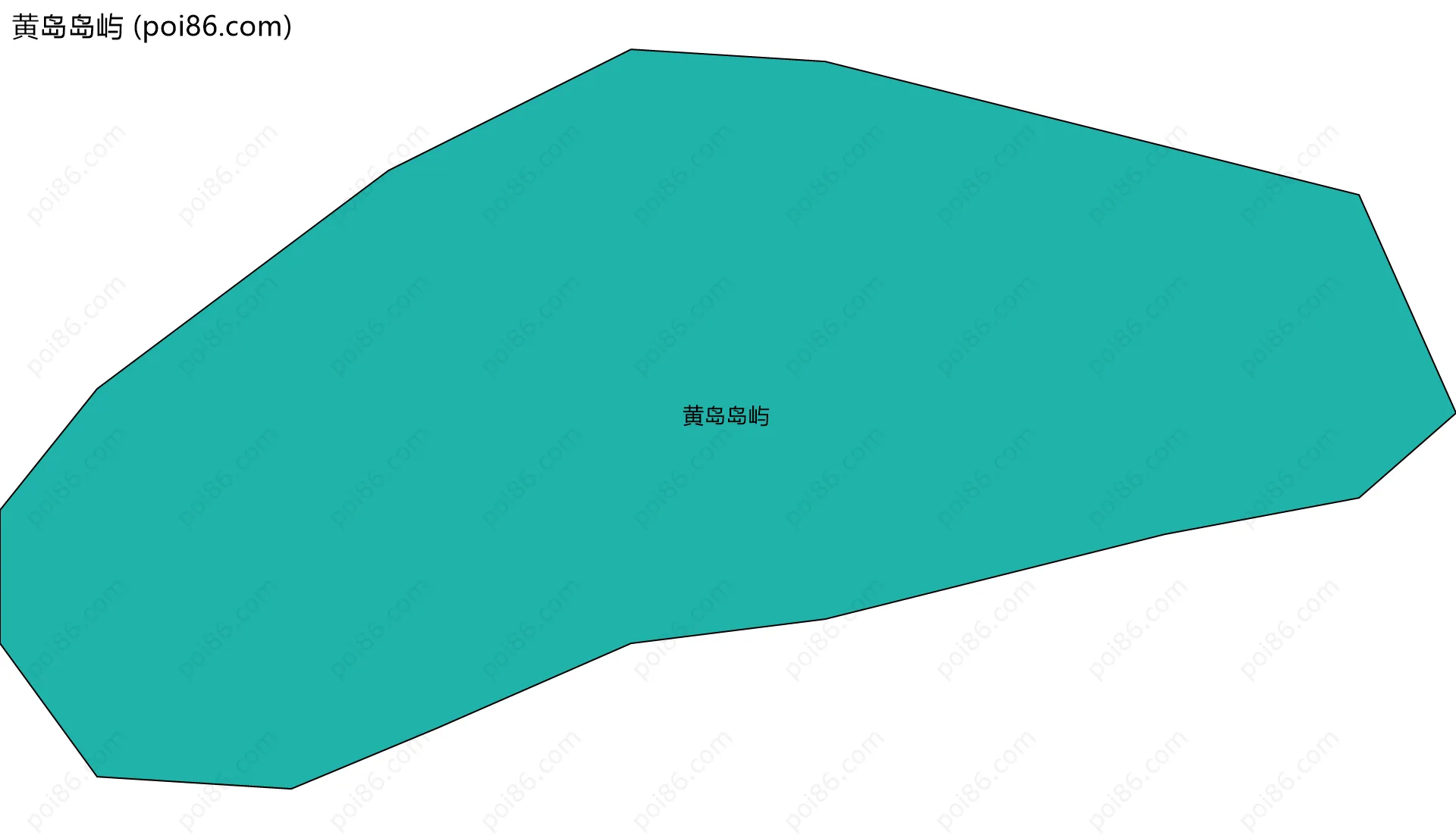 黄岛岛屿边界地图