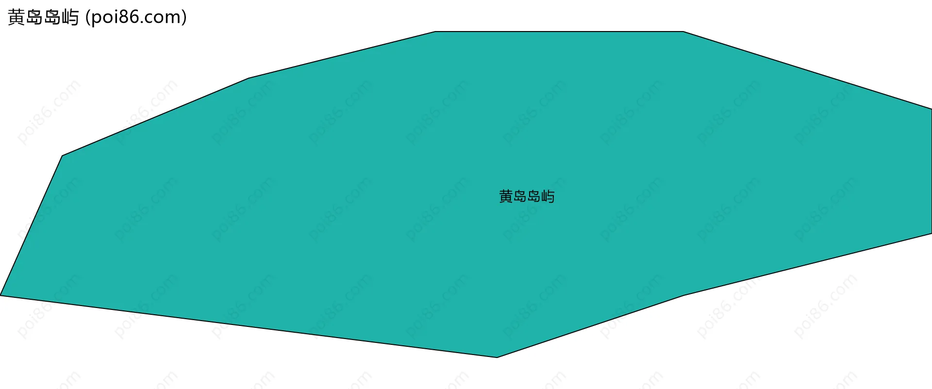 黄岛岛屿边界地图