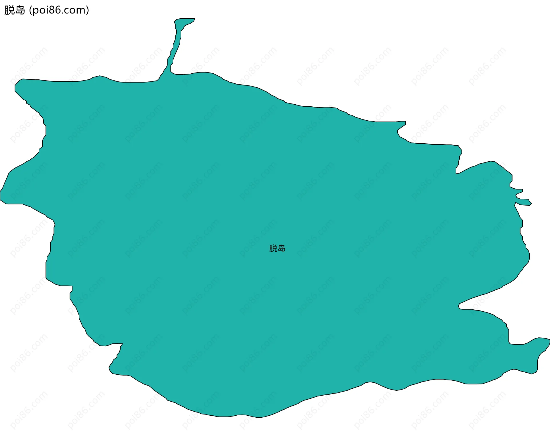 脱岛边界地图