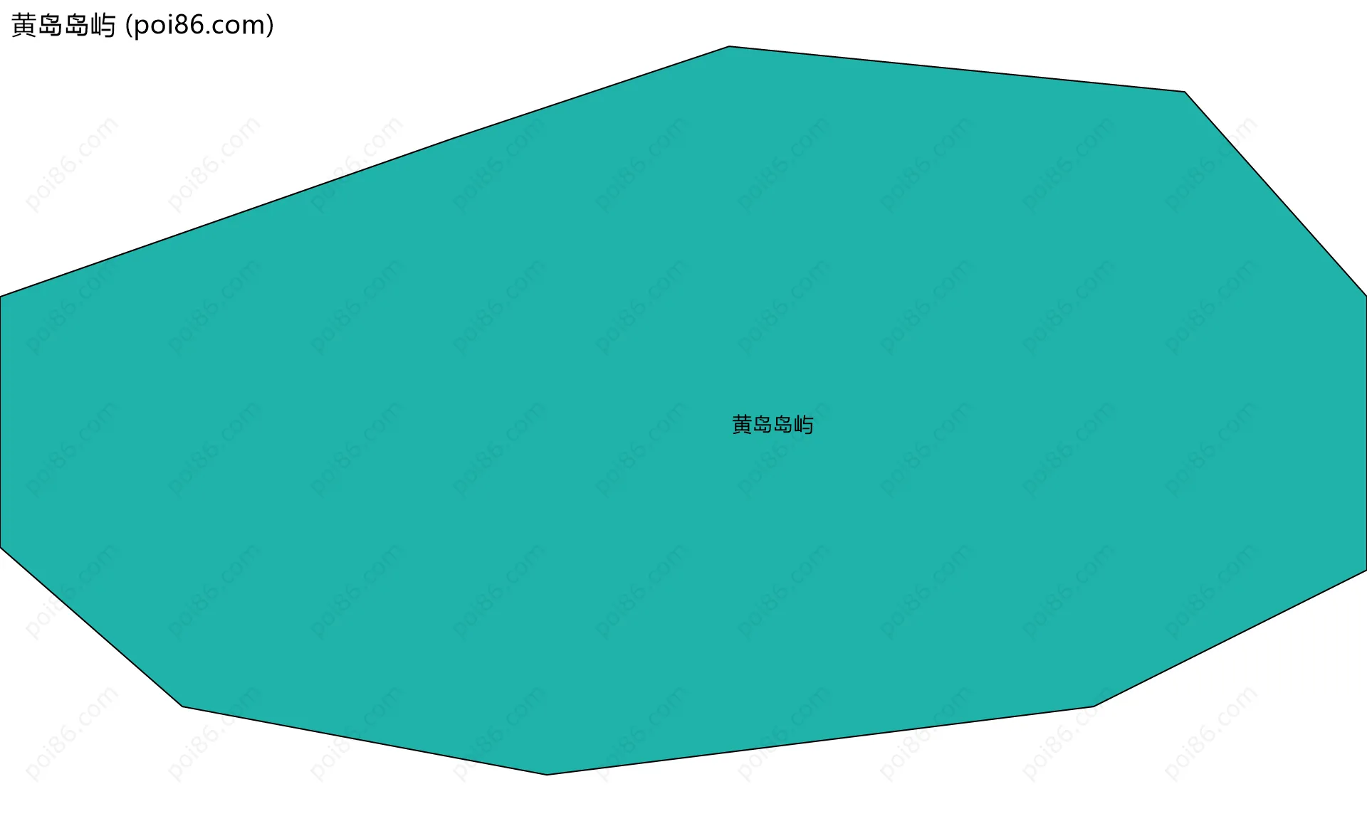 黄岛岛屿边界地图