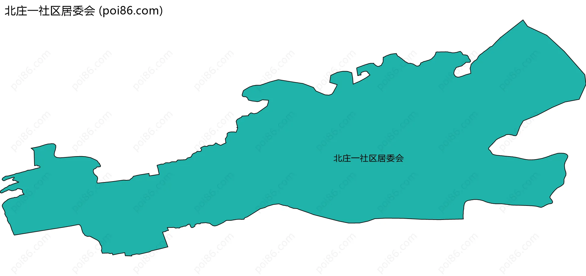 北庄一社区居委会边界地图