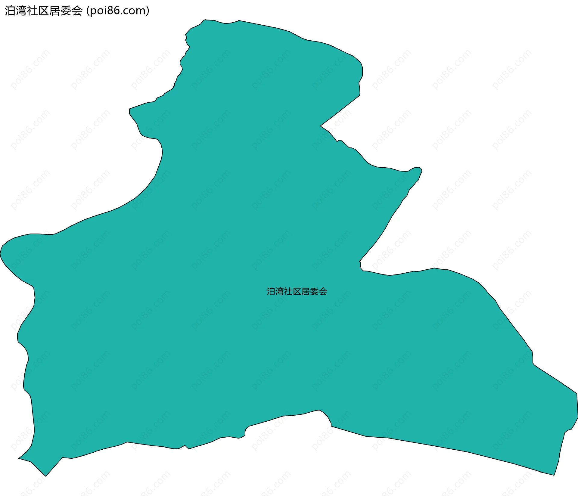 泊湾社区居委会边界地图