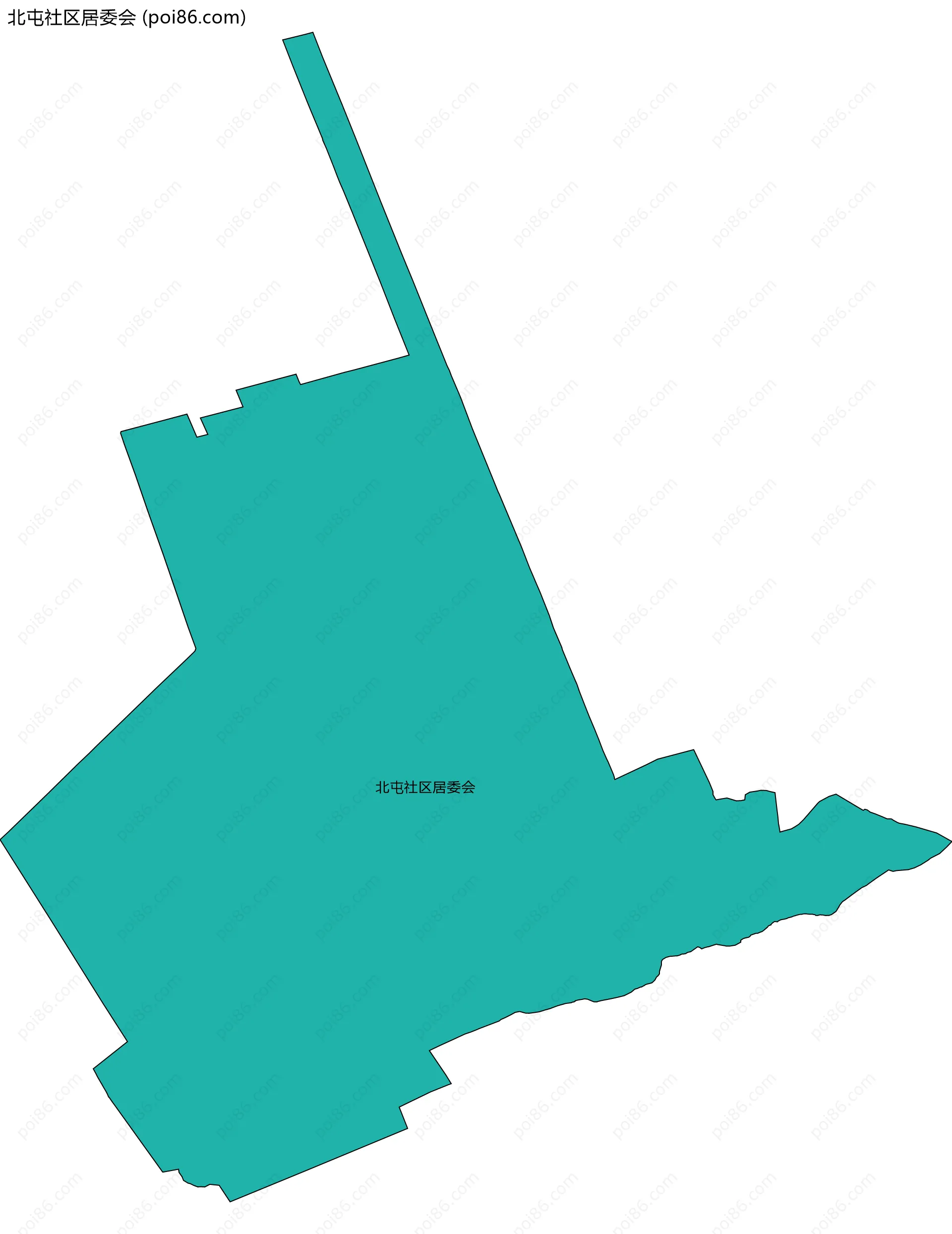 北屯社区居委会边界地图