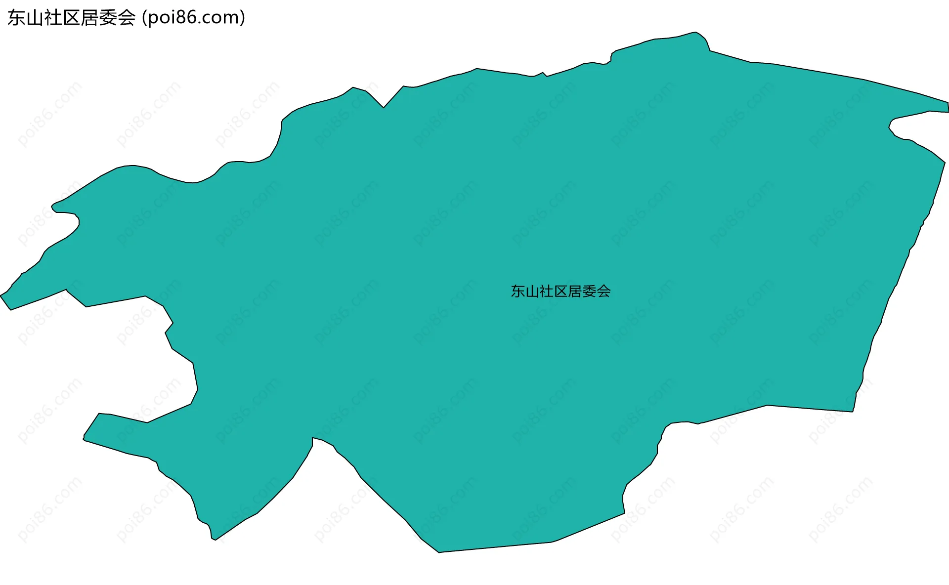 东山社区居委会边界地图