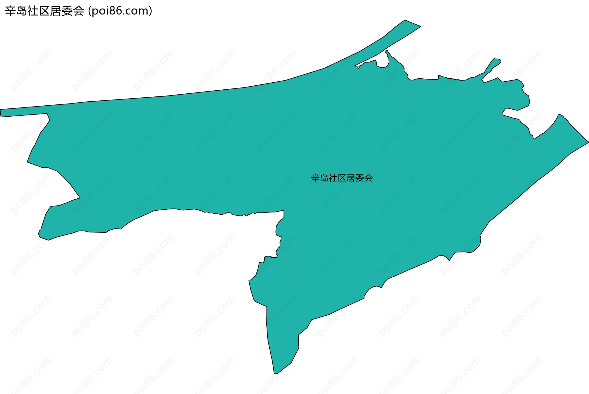 辛岛社区居委会边界地图