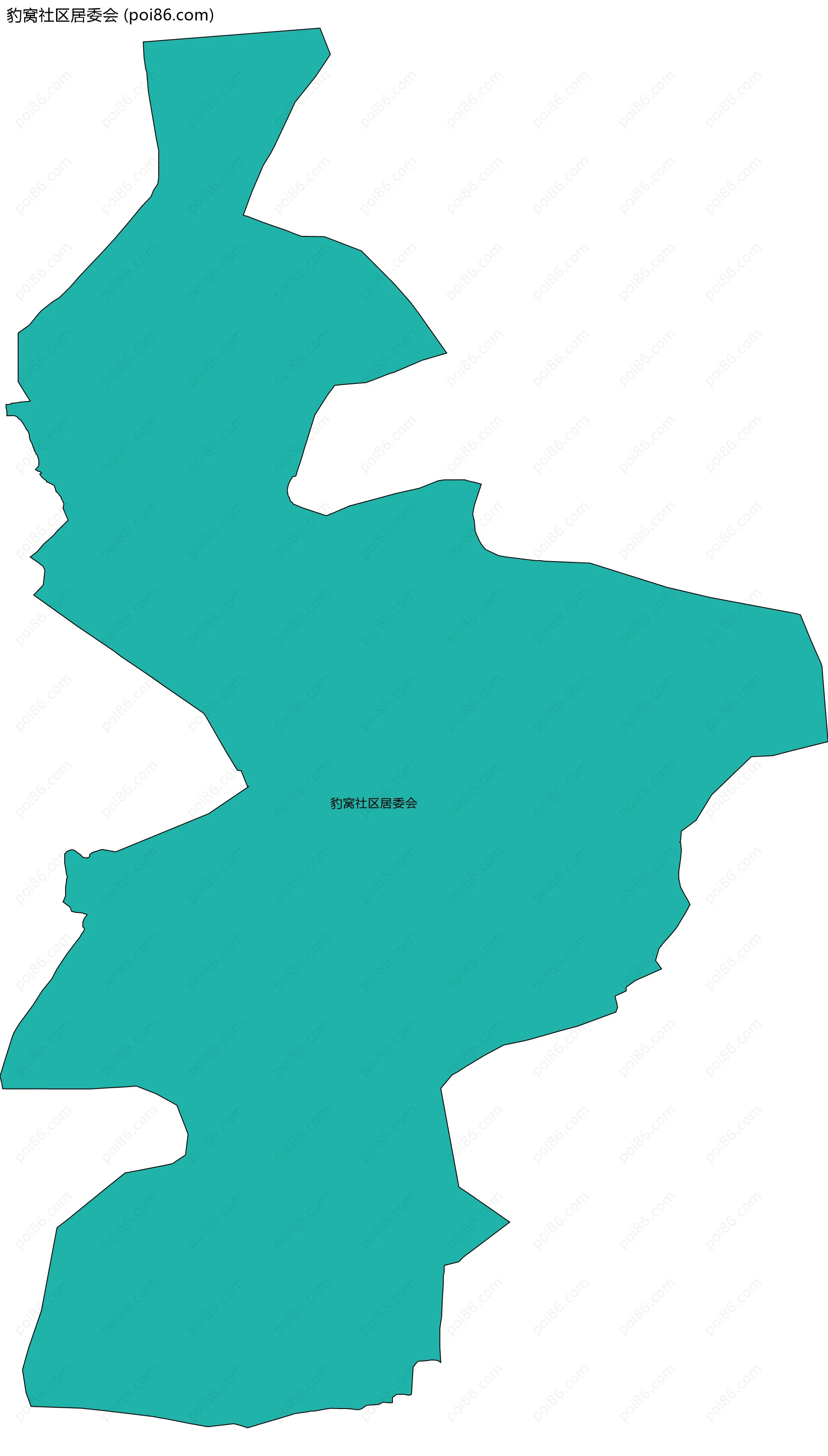 豹窝社区居委会边界地图