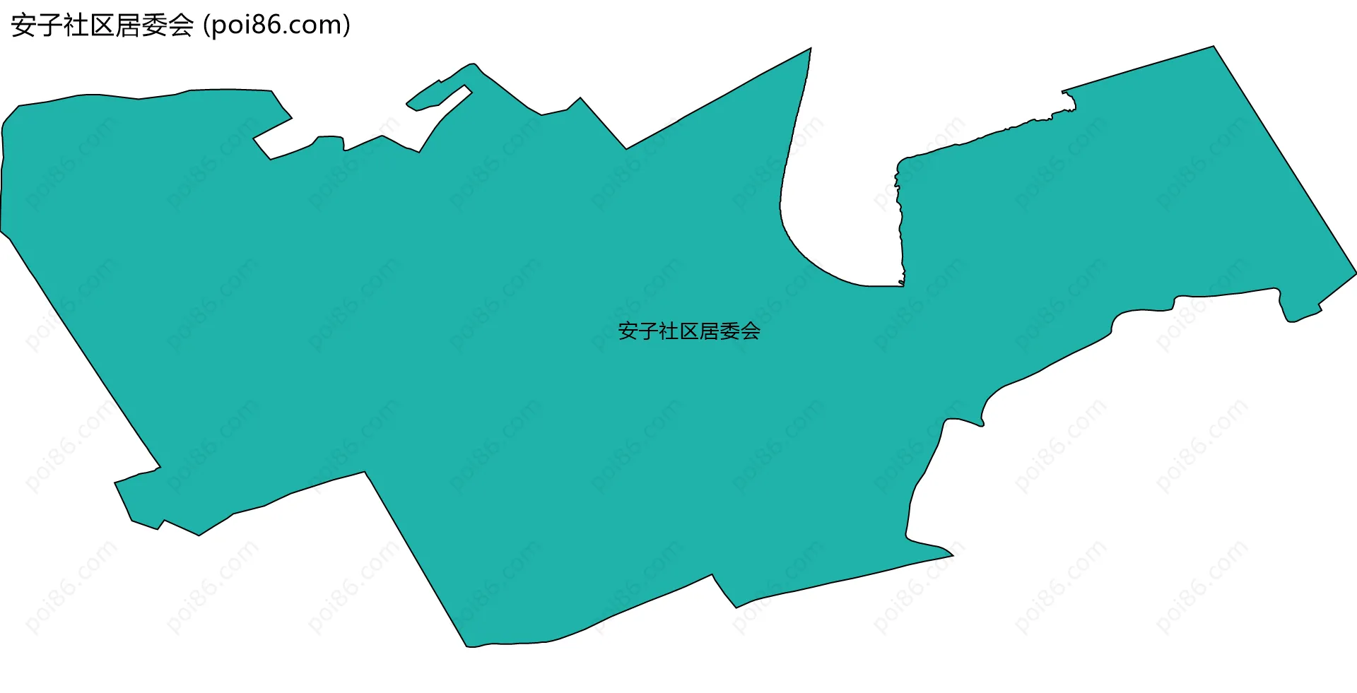 安子社区居委会边界地图
