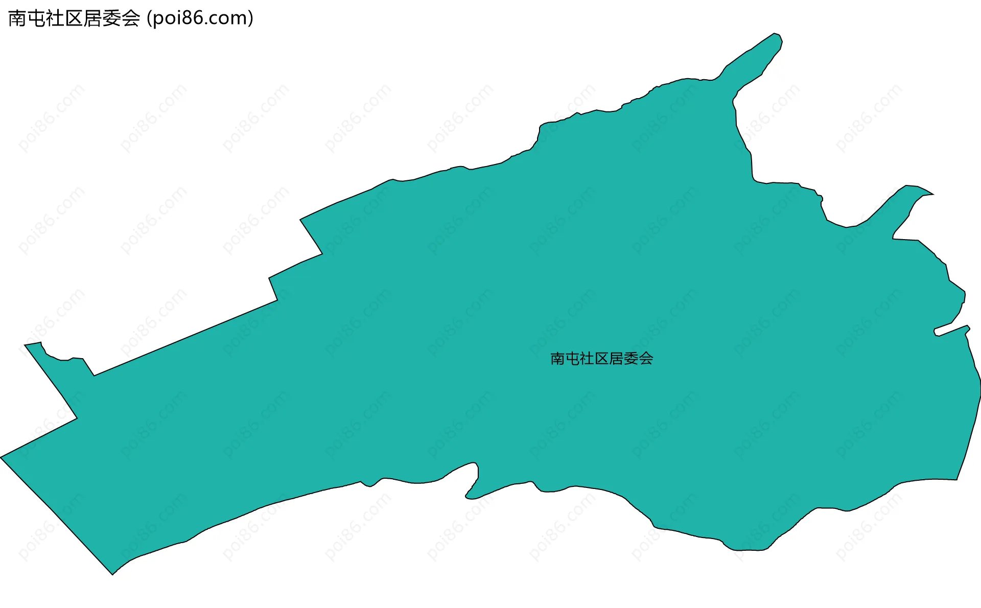 南屯社区居委会边界地图