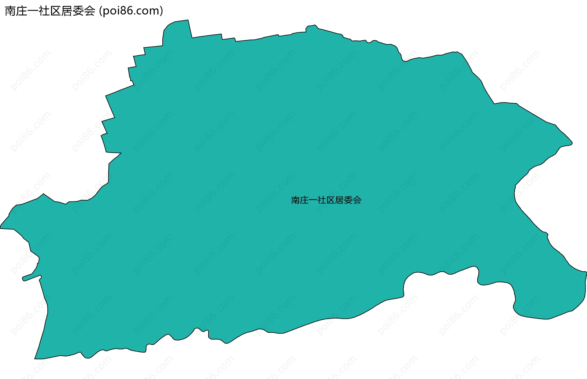 南庄一社区居委会边界地图