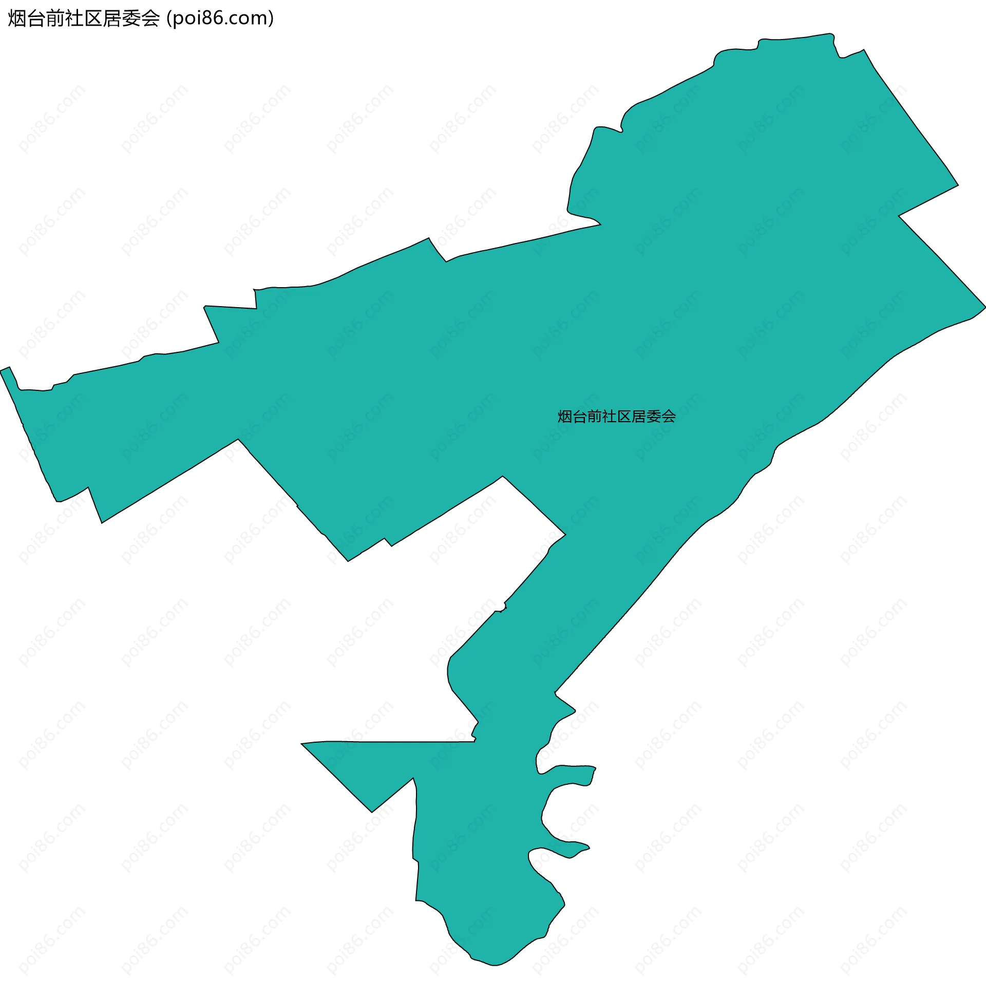 烟台前社区居委会边界地图