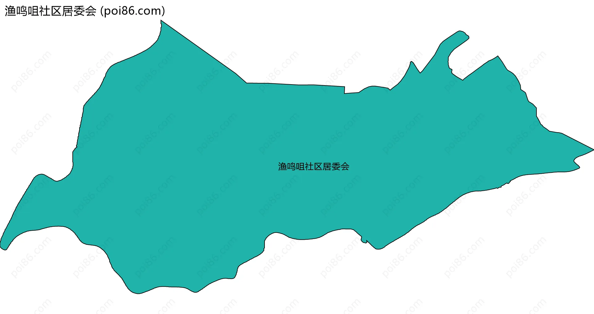 渔鸣咀社区居委会边界地图