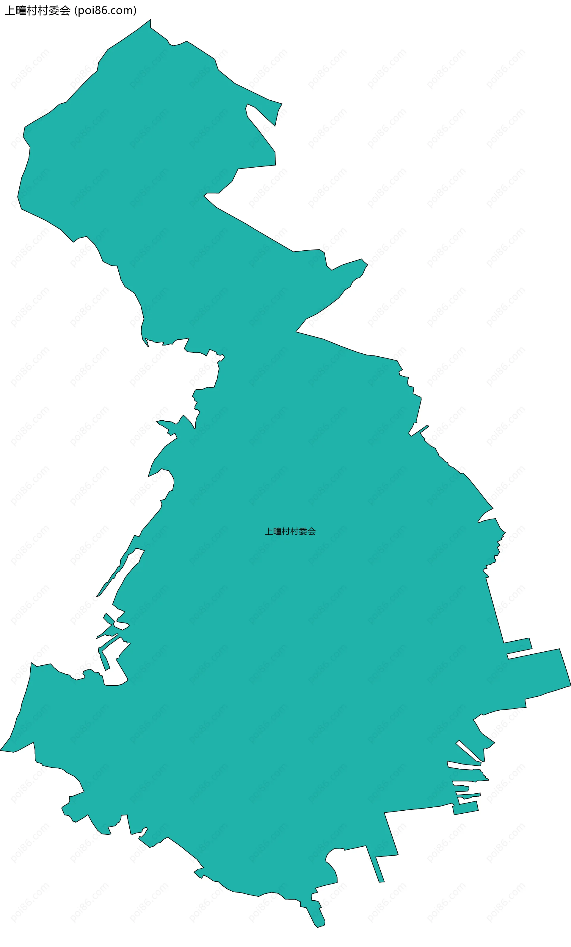 上疃村村委会边界地图