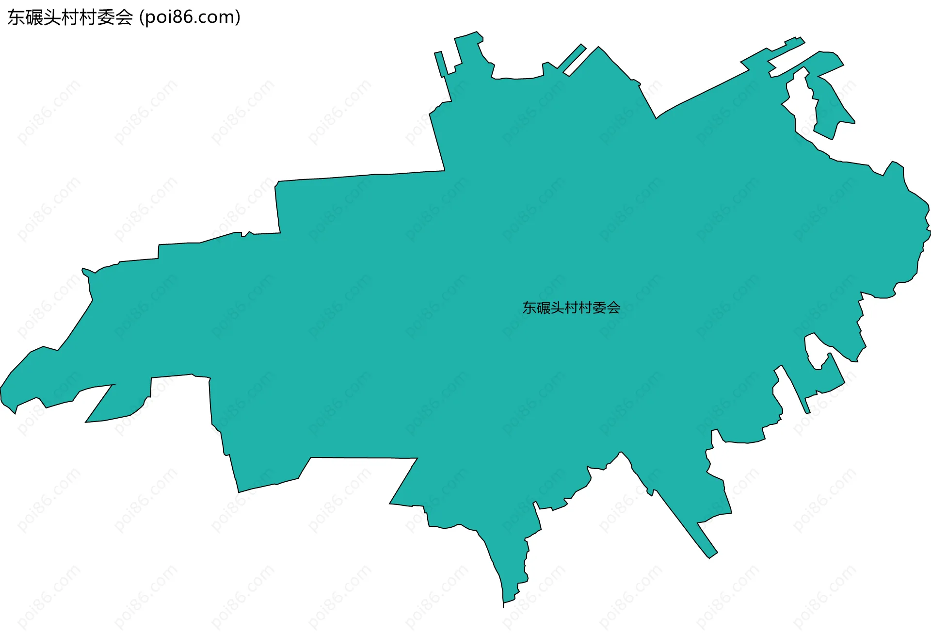 东碾头村村委会边界地图