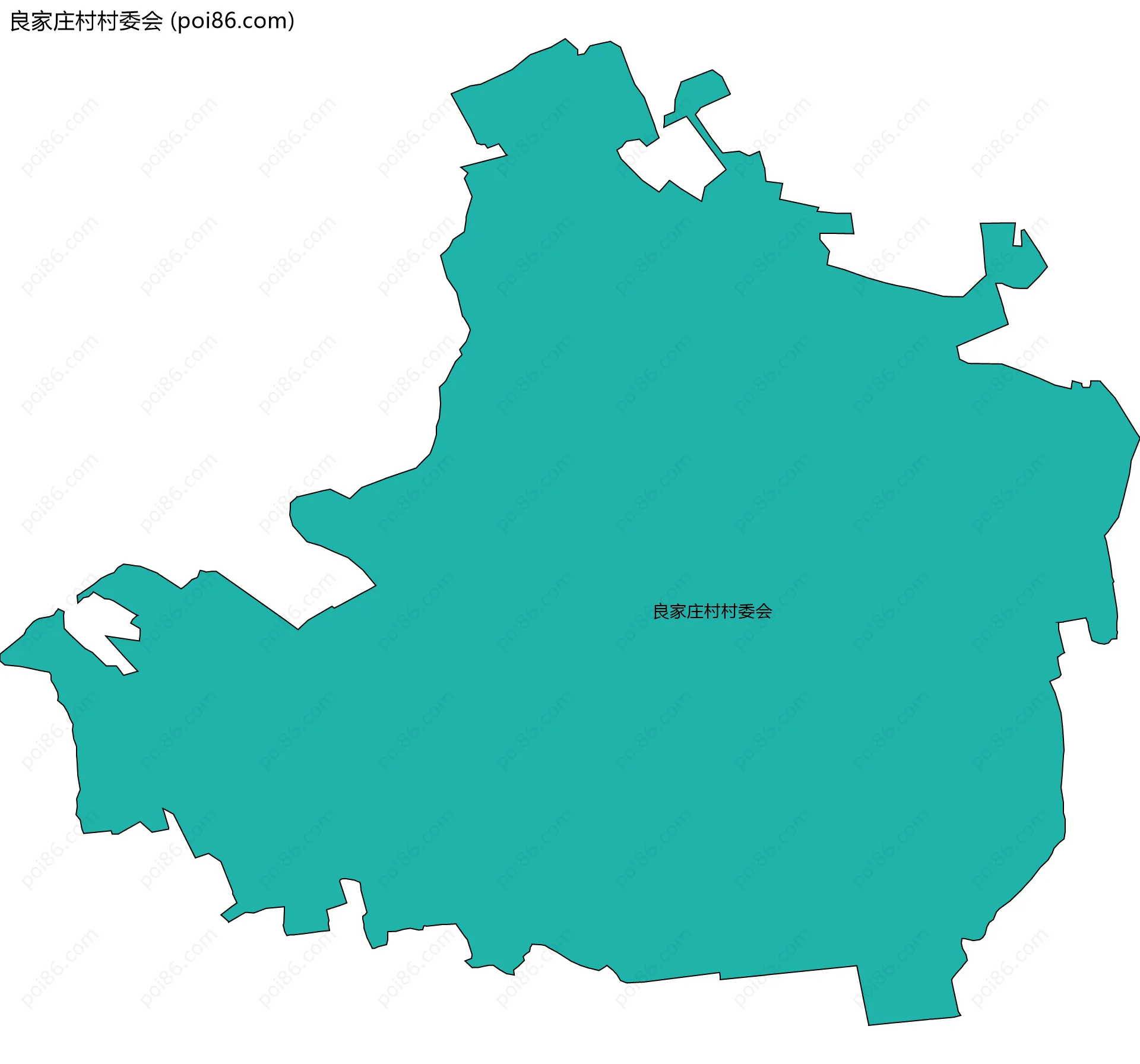 良家庄村村委会边界地图