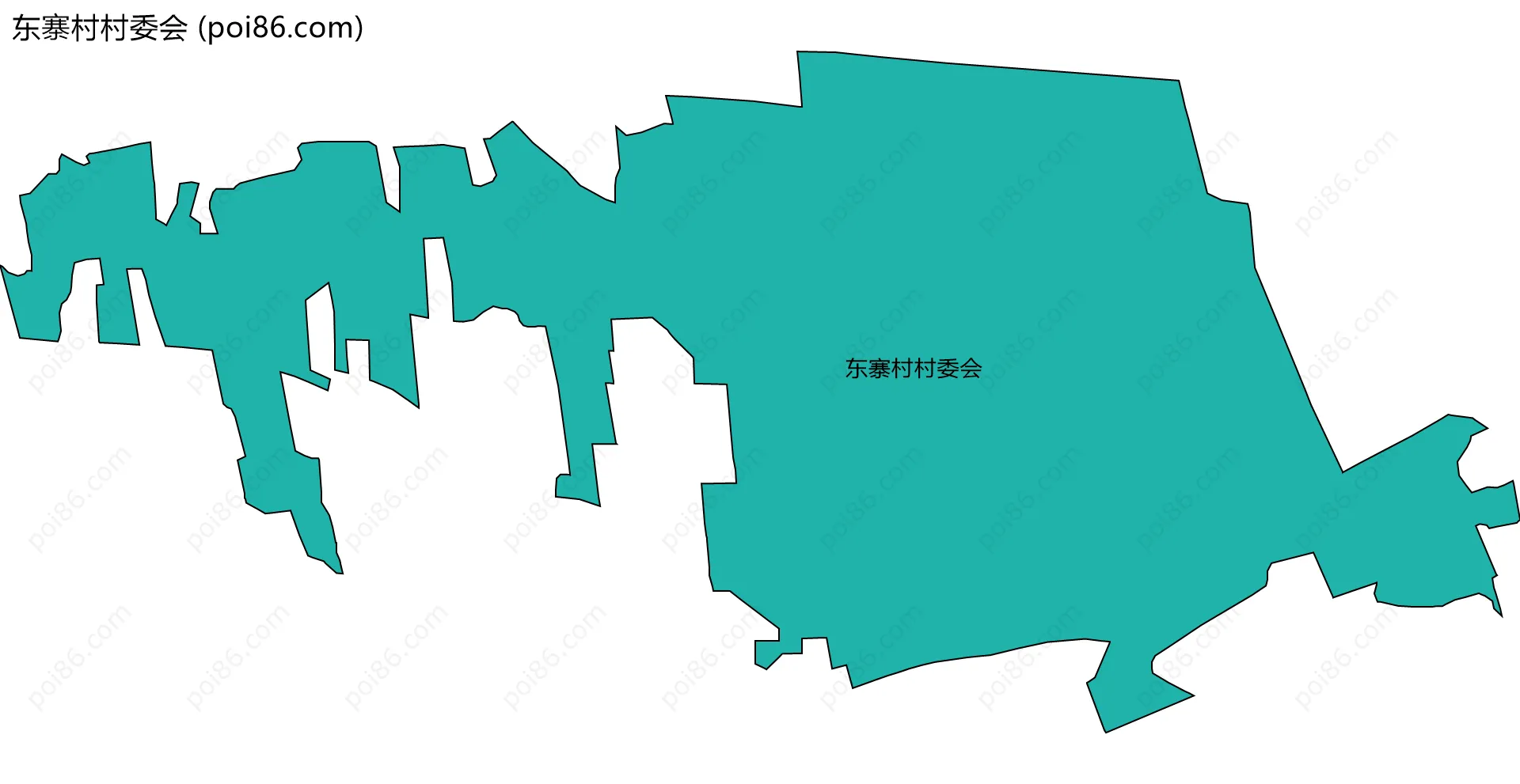 东寨村村委会边界地图