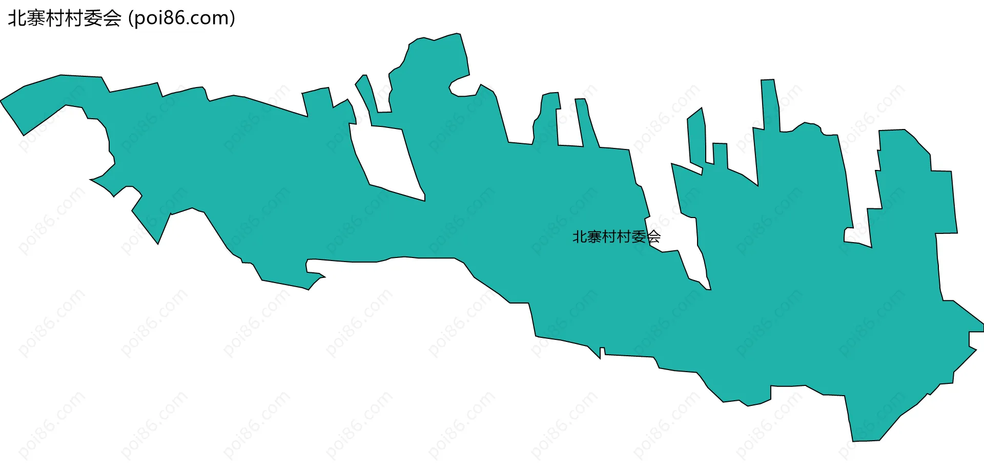 北寨村村委会边界地图