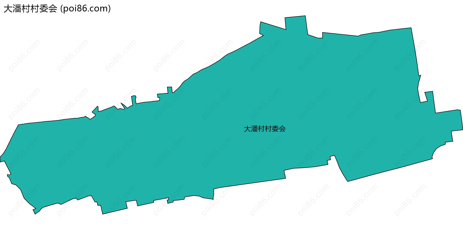大潘村村委会边界地图