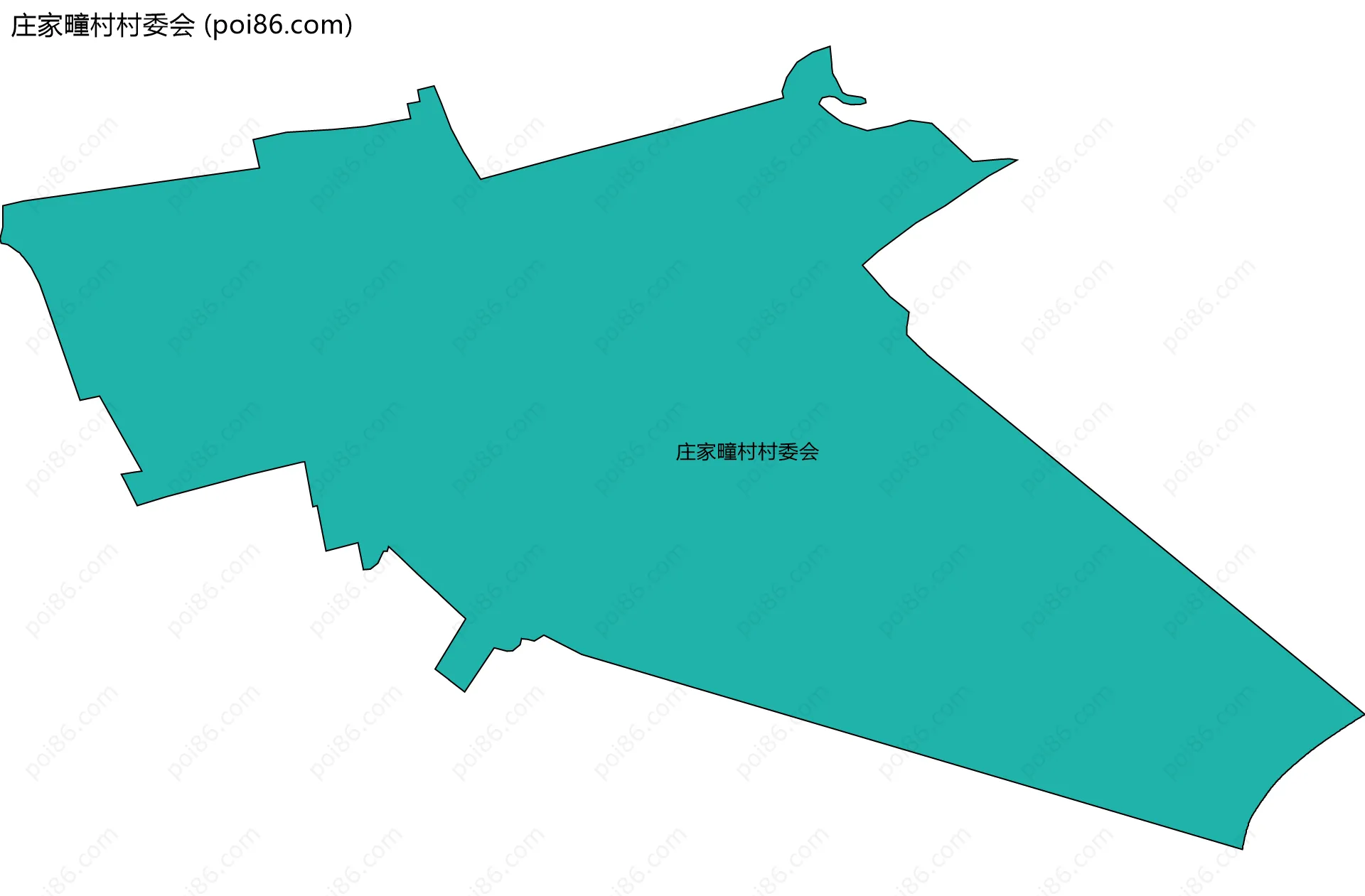 庄家疃村村委会边界地图