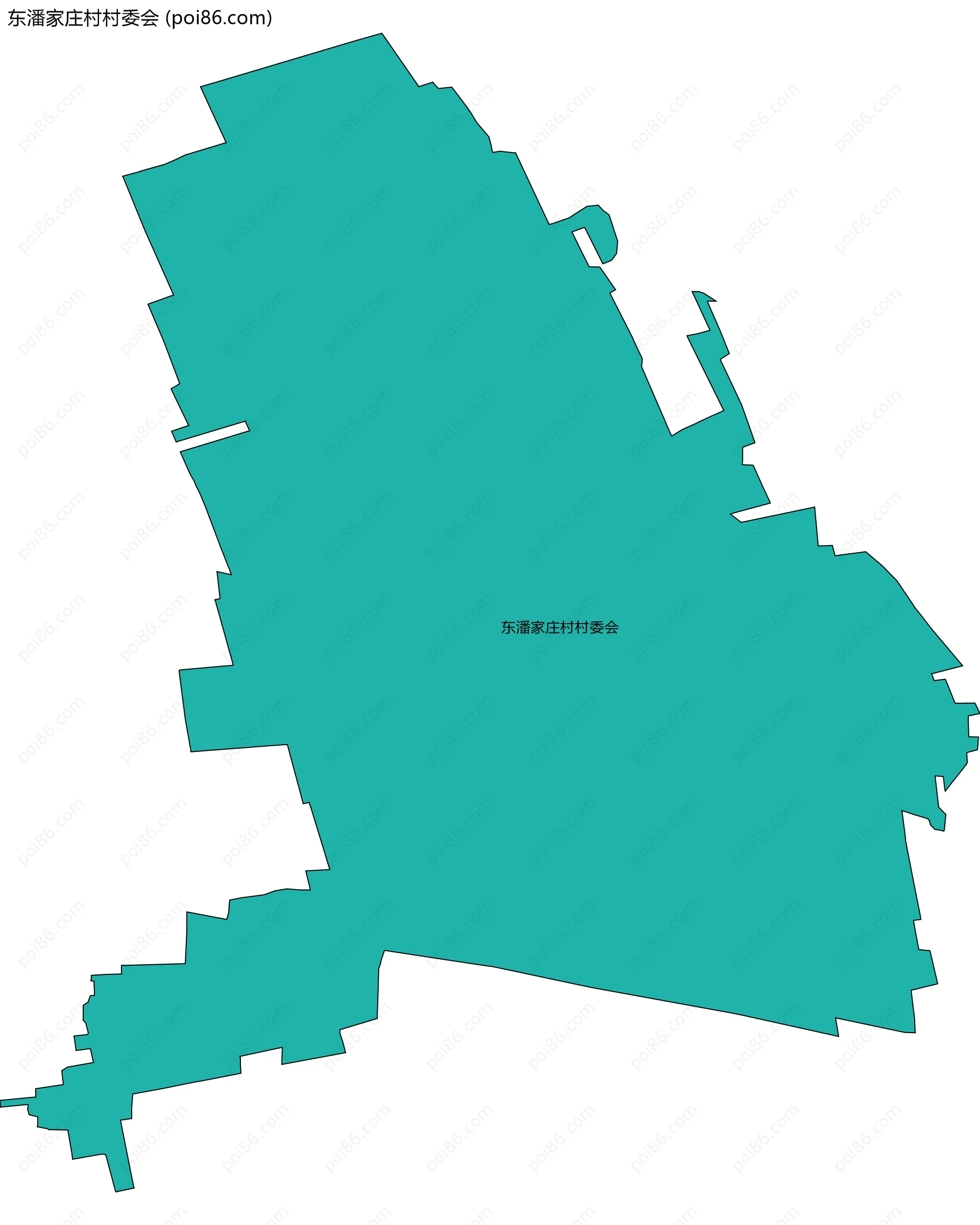 东潘家庄村村委会边界地图