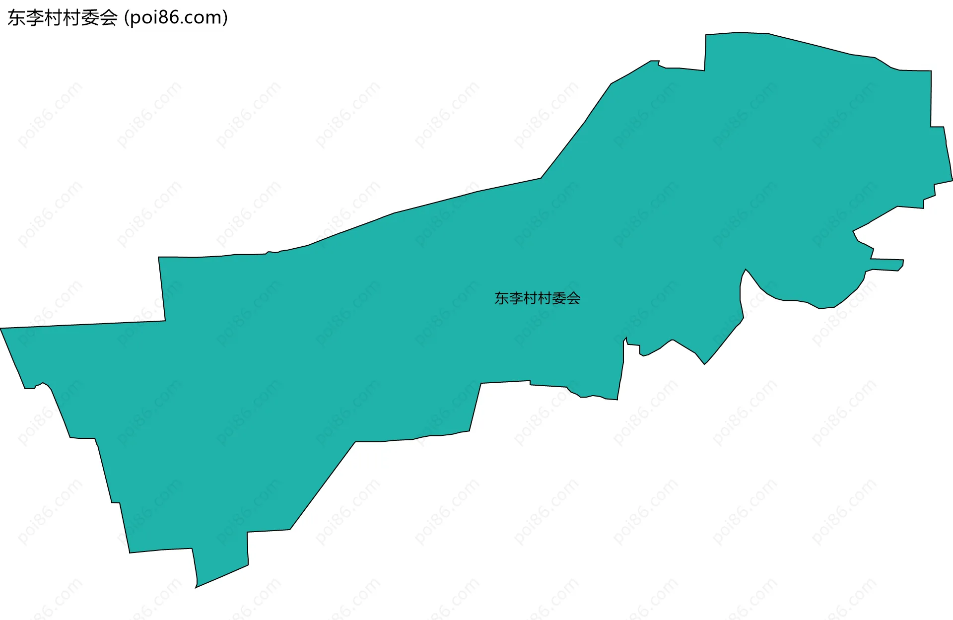 东李村村委会边界地图