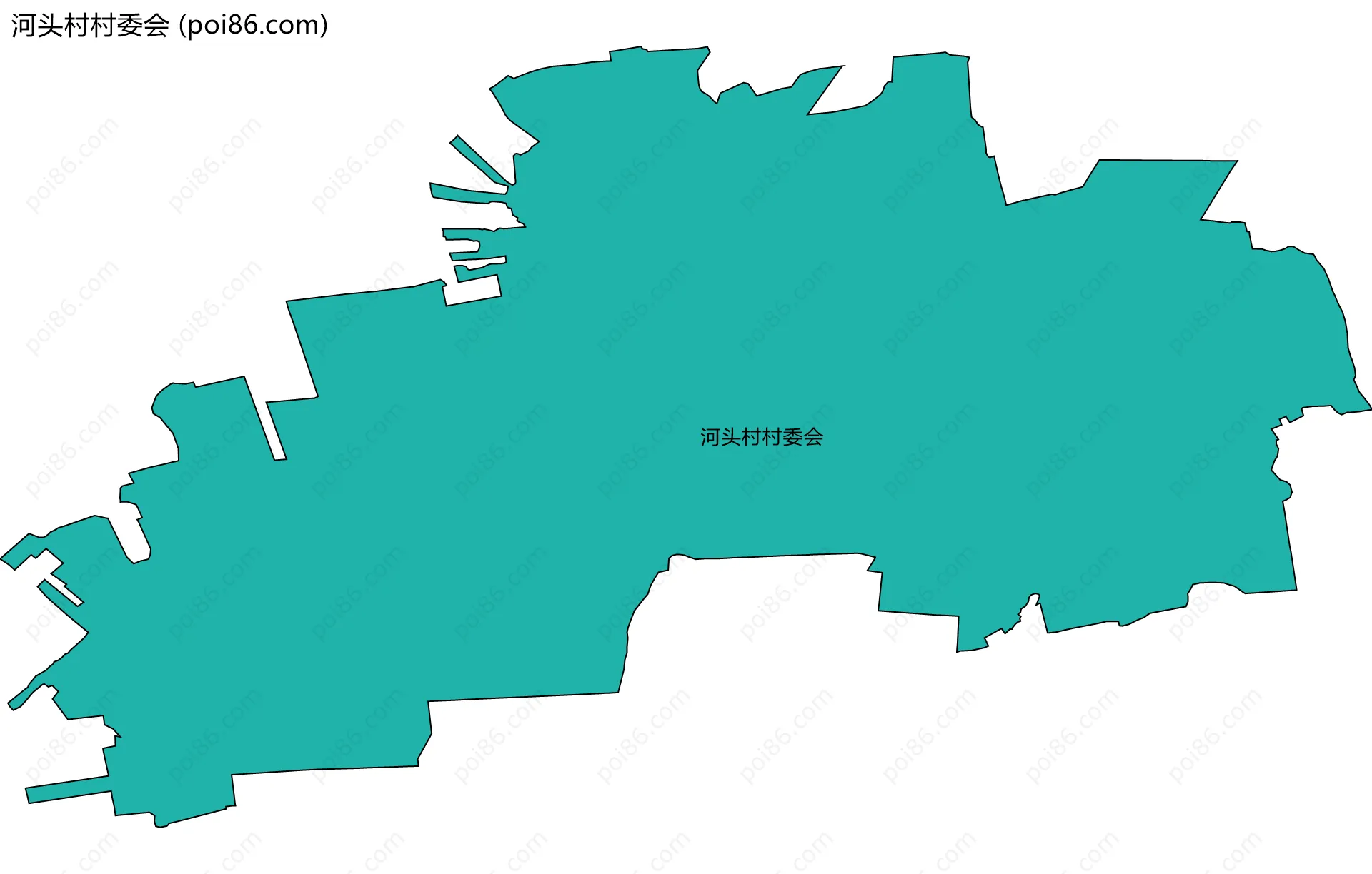 河头村村委会边界地图
