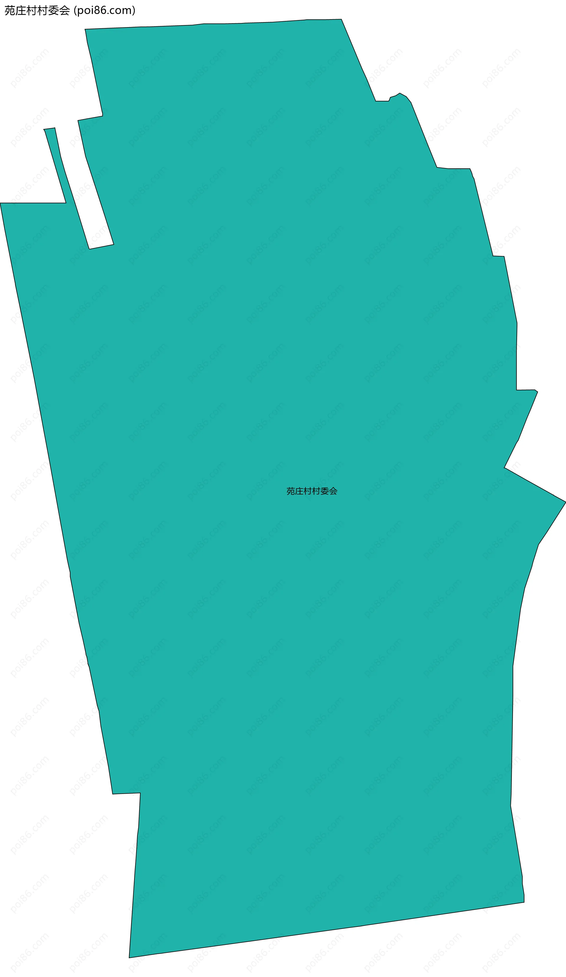 苑庄村村委会边界地图