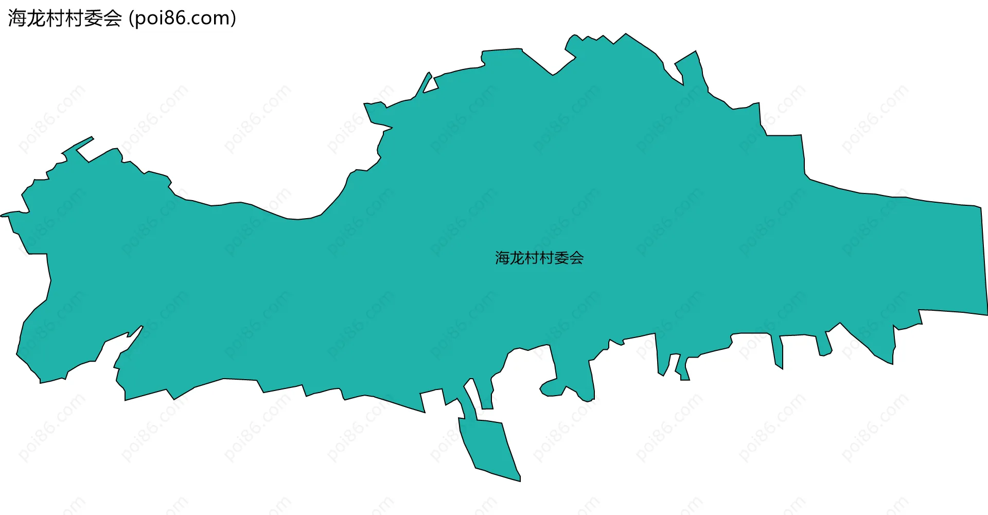 海龙村村委会边界地图