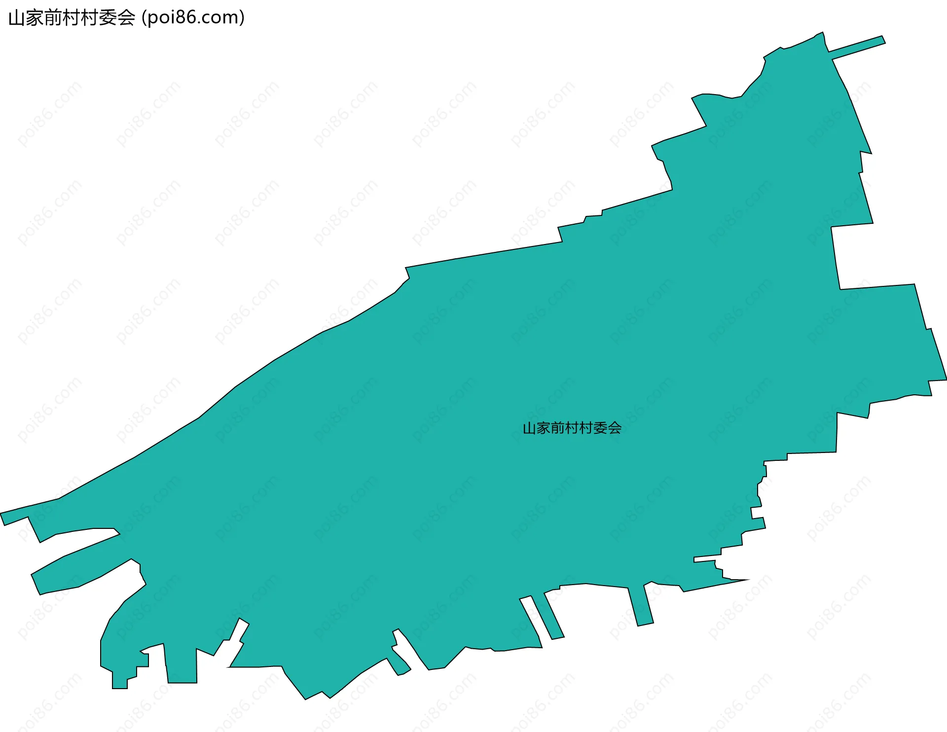 山家前村村委会边界地图