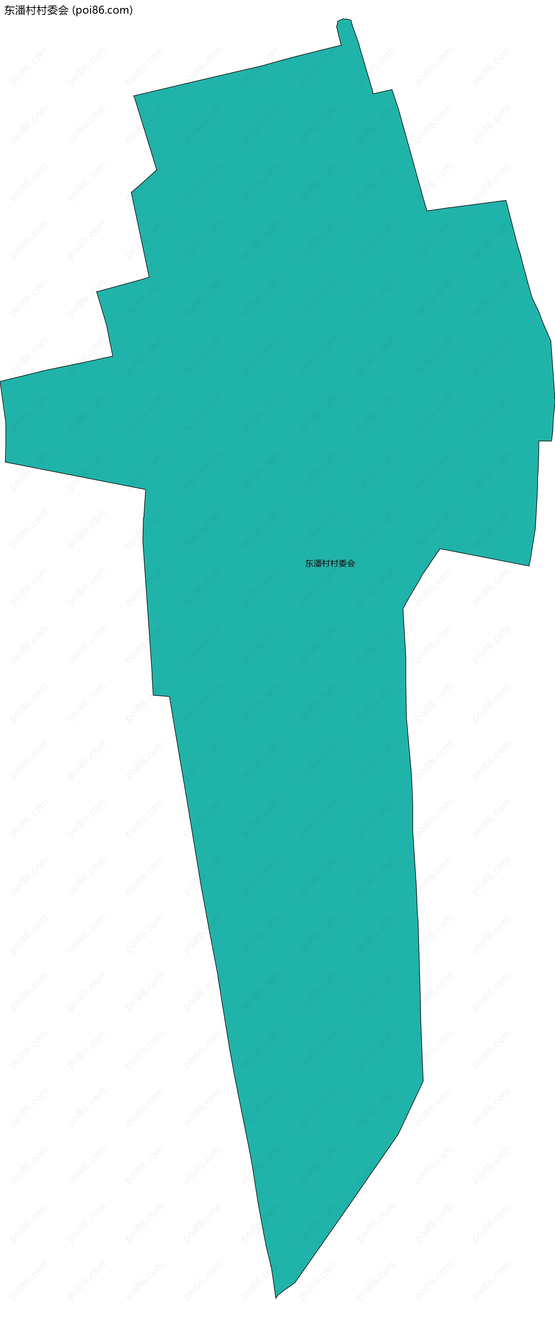 东潘村村委会边界地图