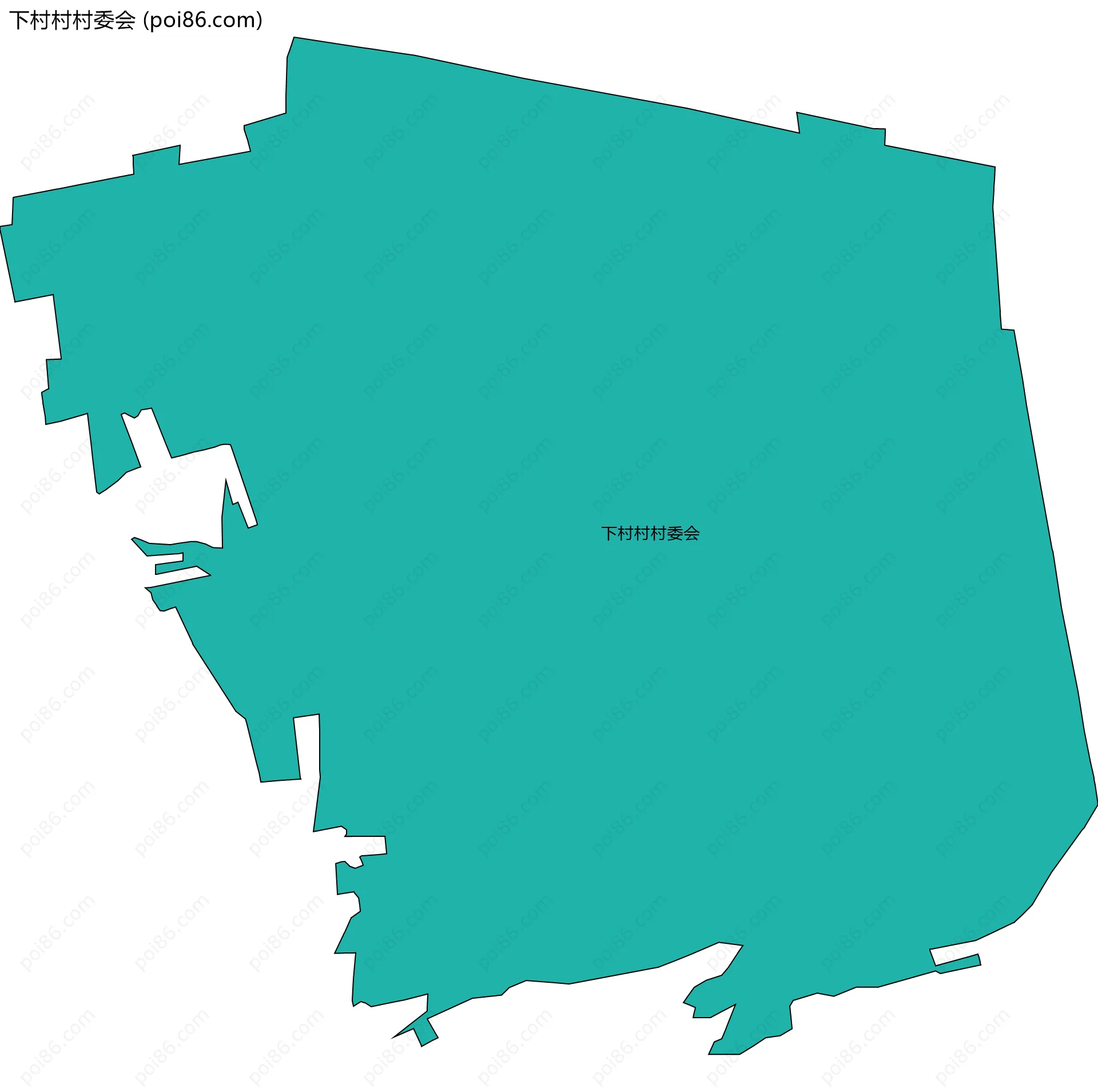 下村村村委会边界地图