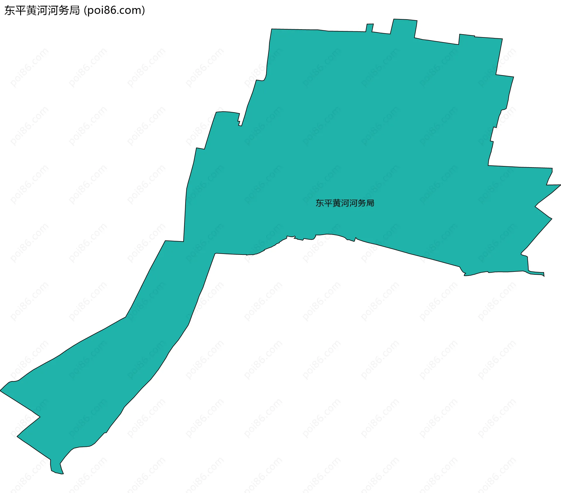 东平黄河河务局边界地图