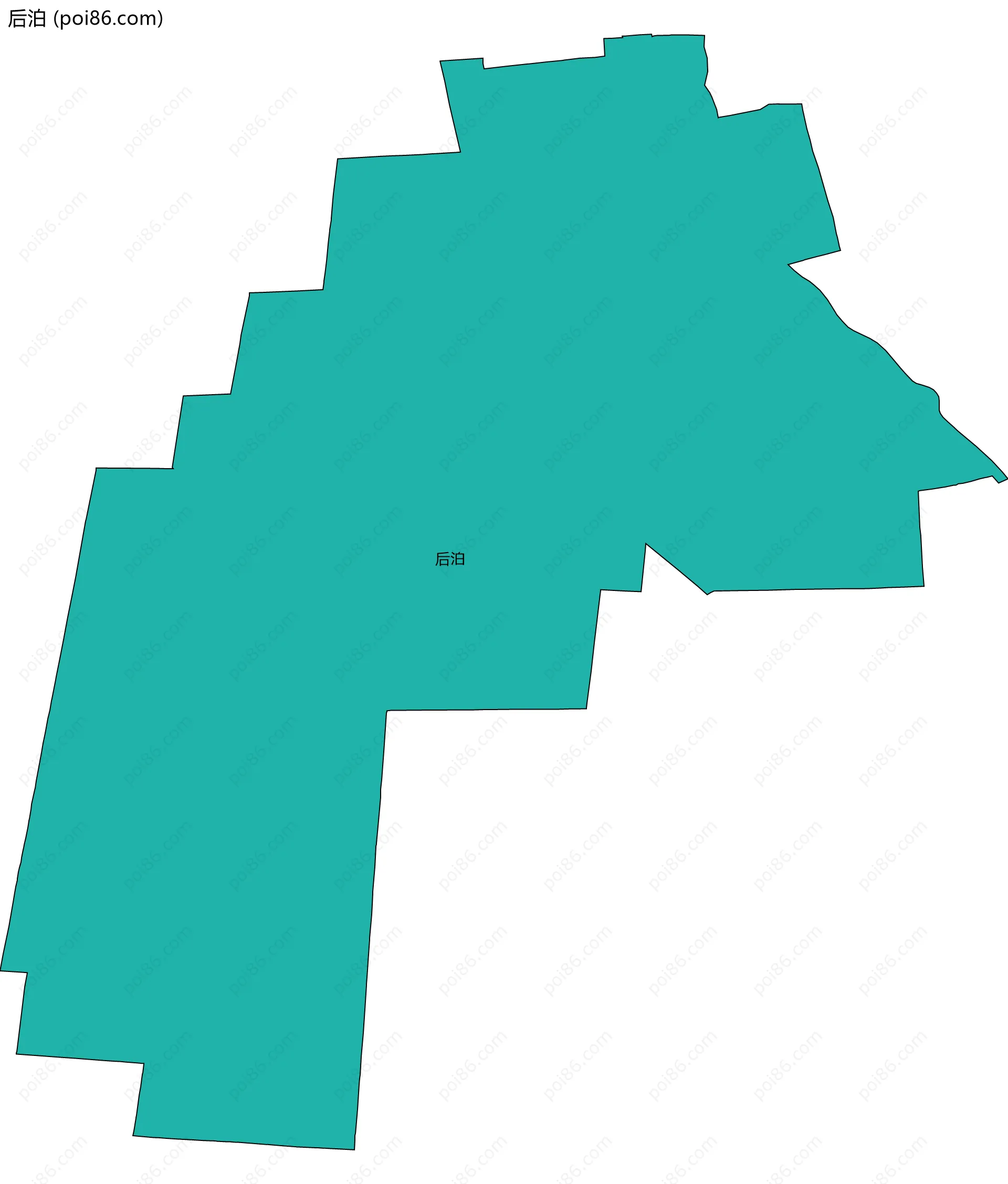 后泊边界地图