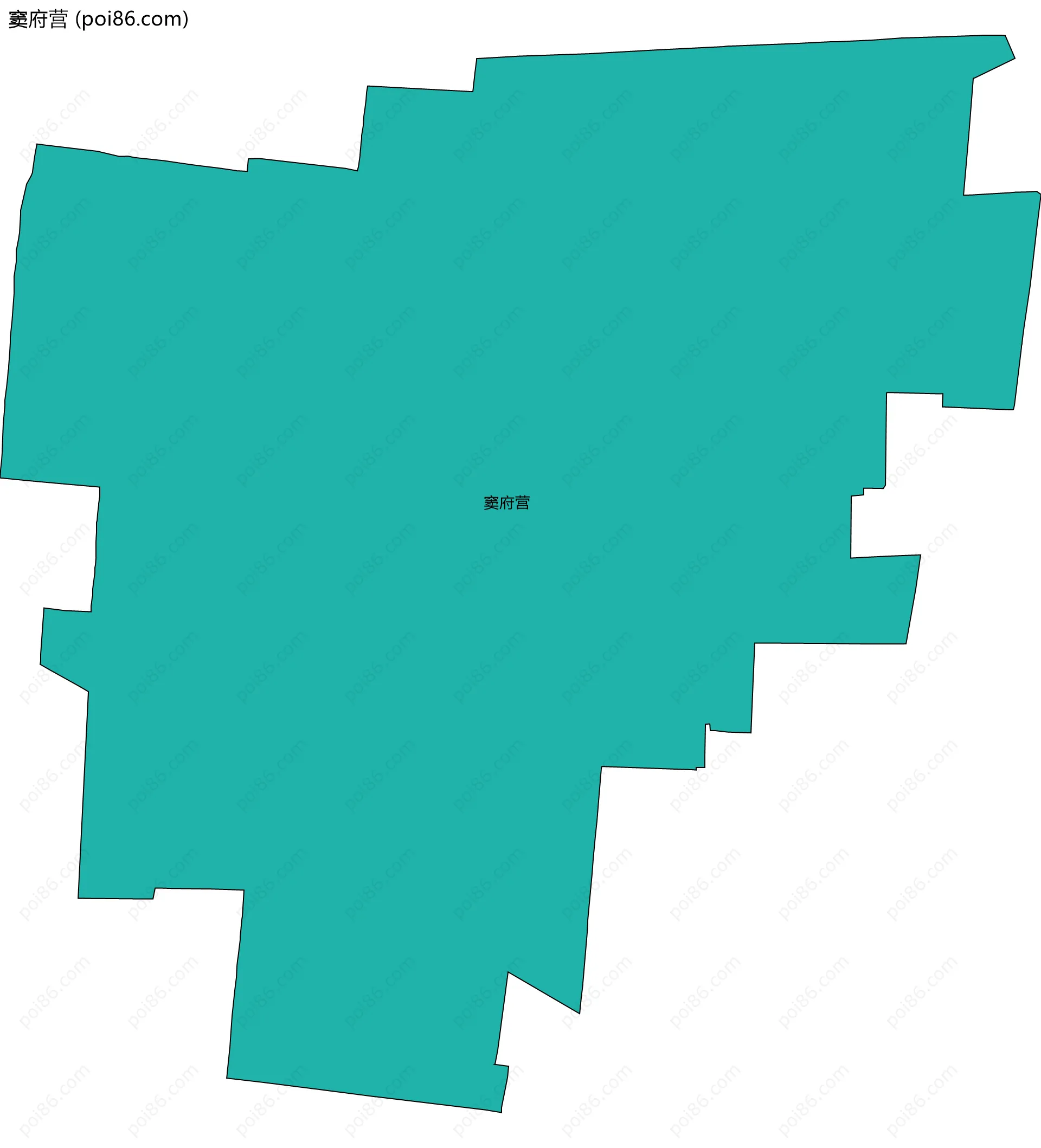 窦府营边界地图