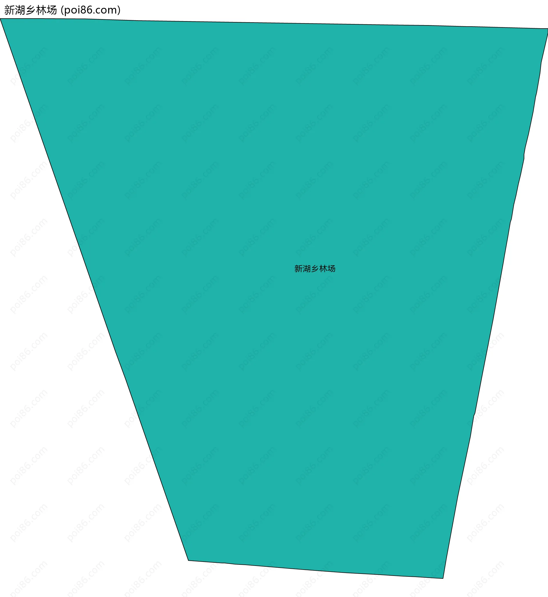 新湖乡林场边界地图