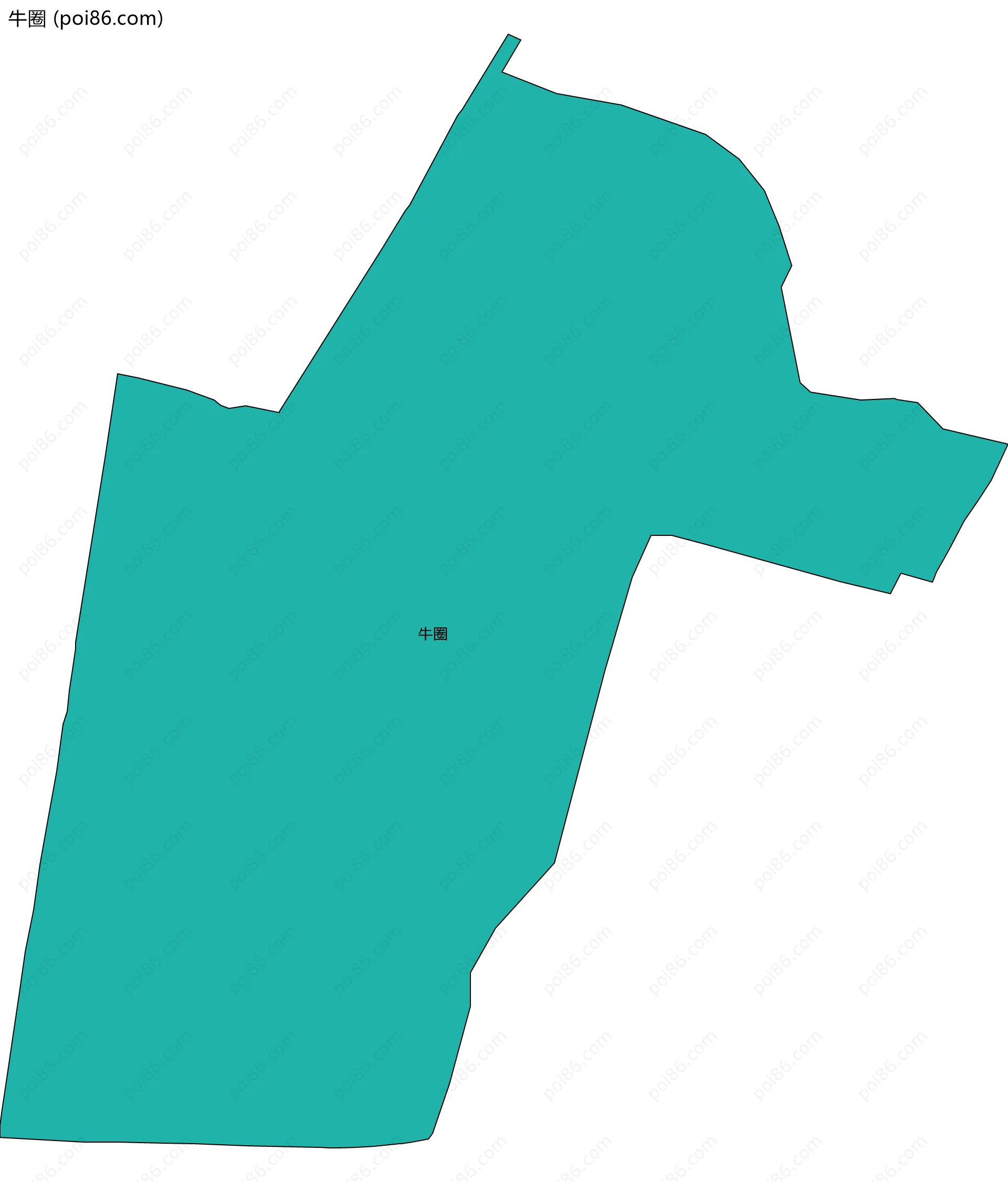 牛圈边界地图