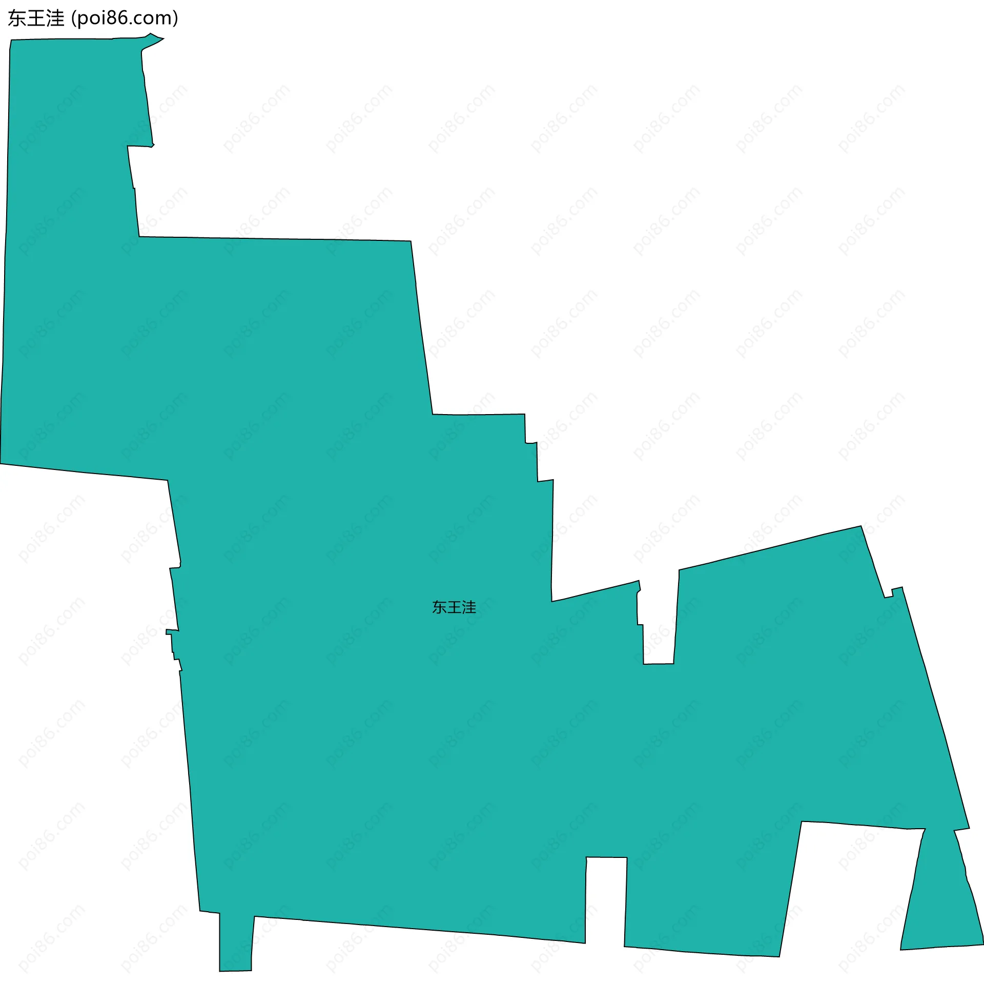 东王洼边界地图