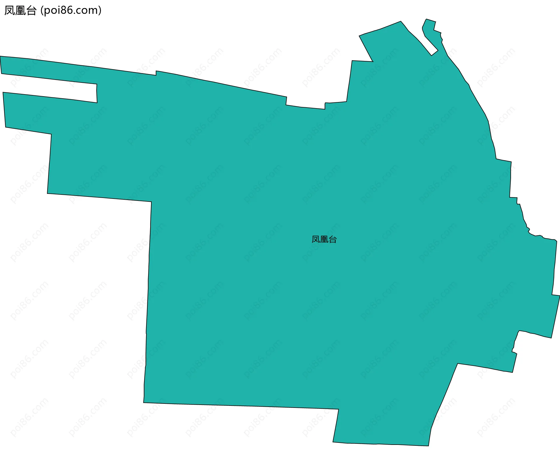 凤凰台边界地图