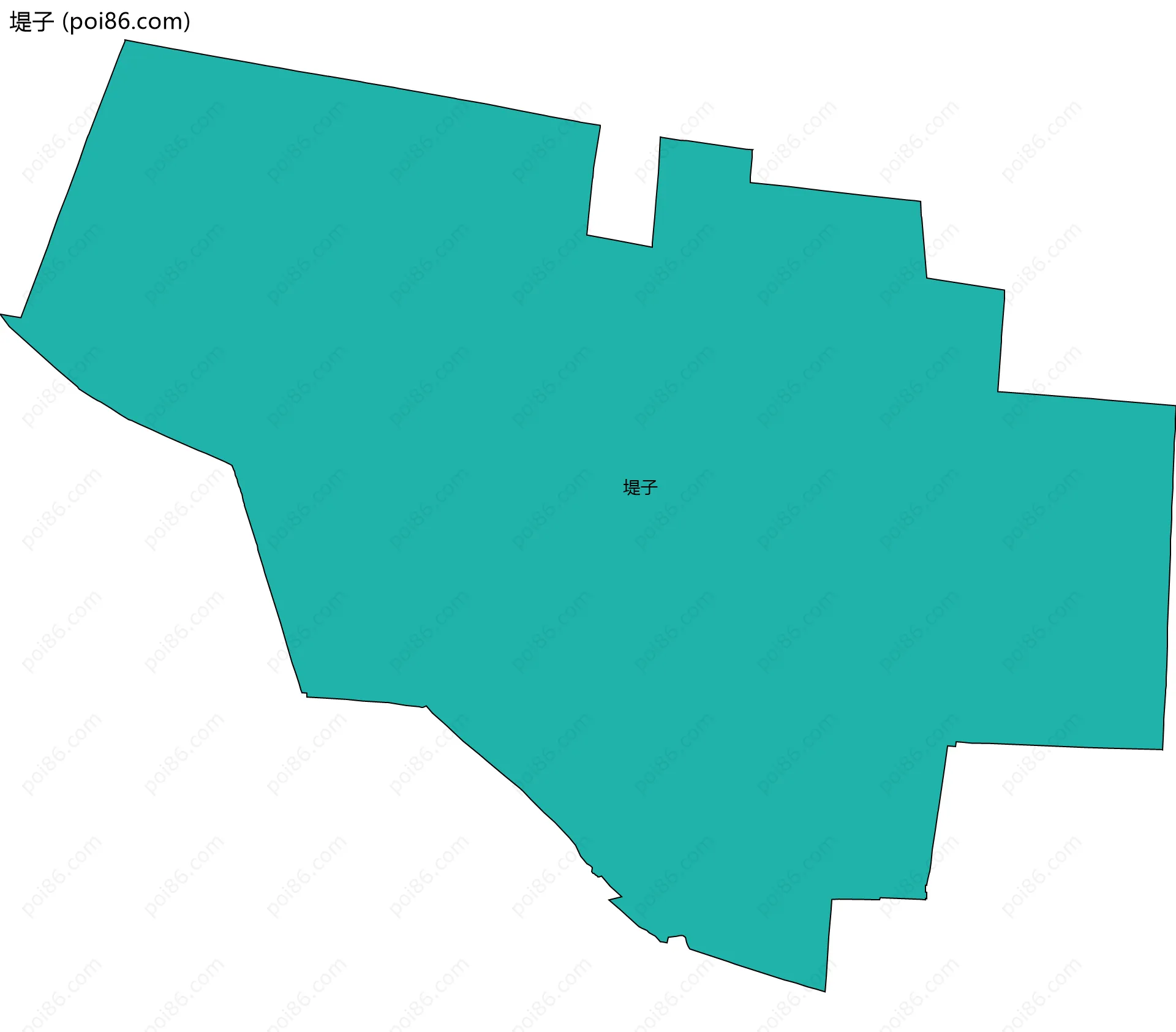 堤子边界地图