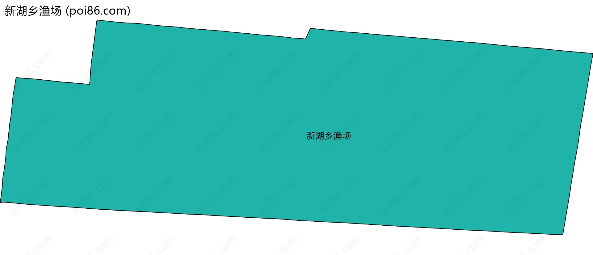 新湖乡渔场边界地图