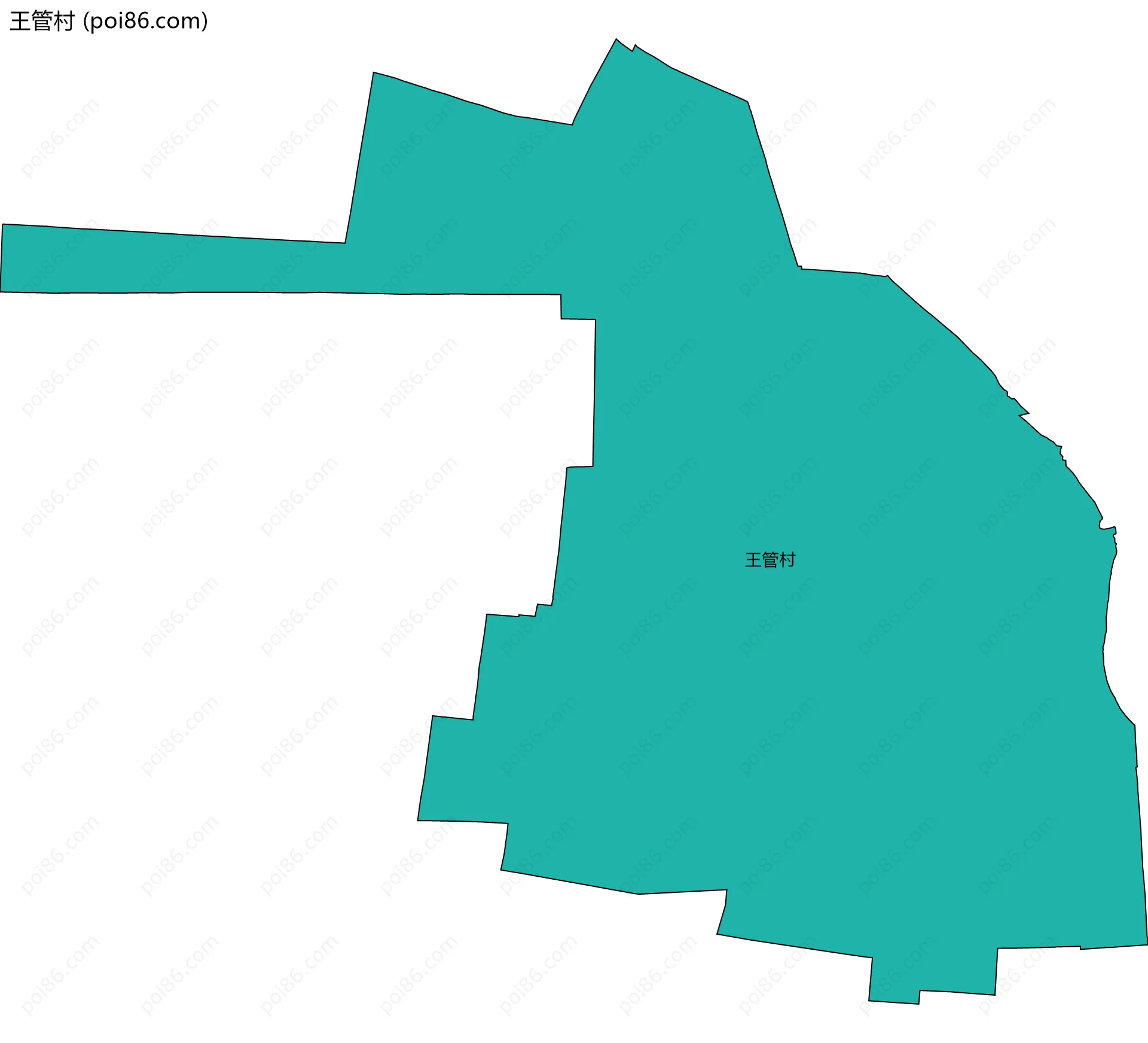 王管村边界地图