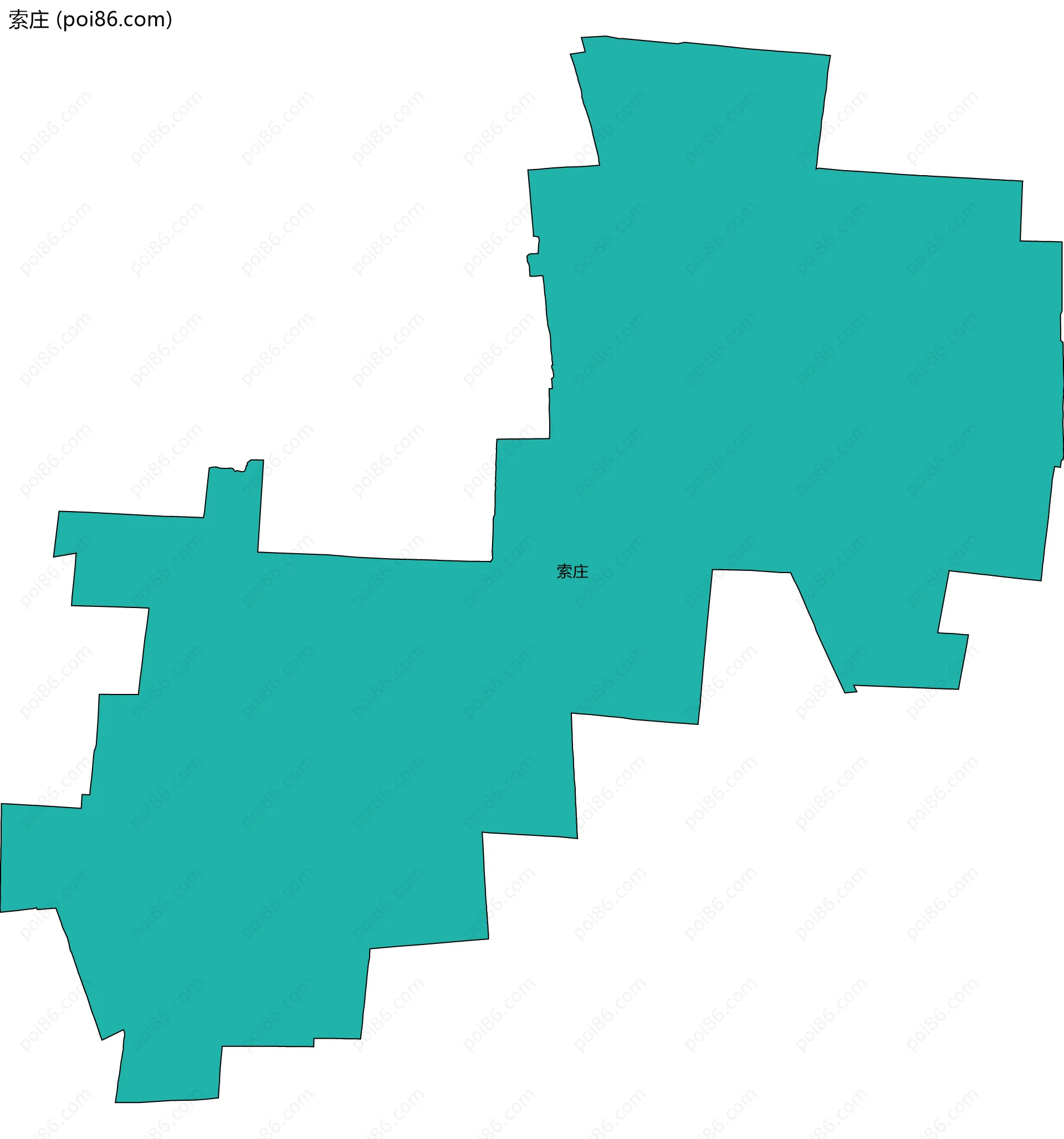 索庄边界地图