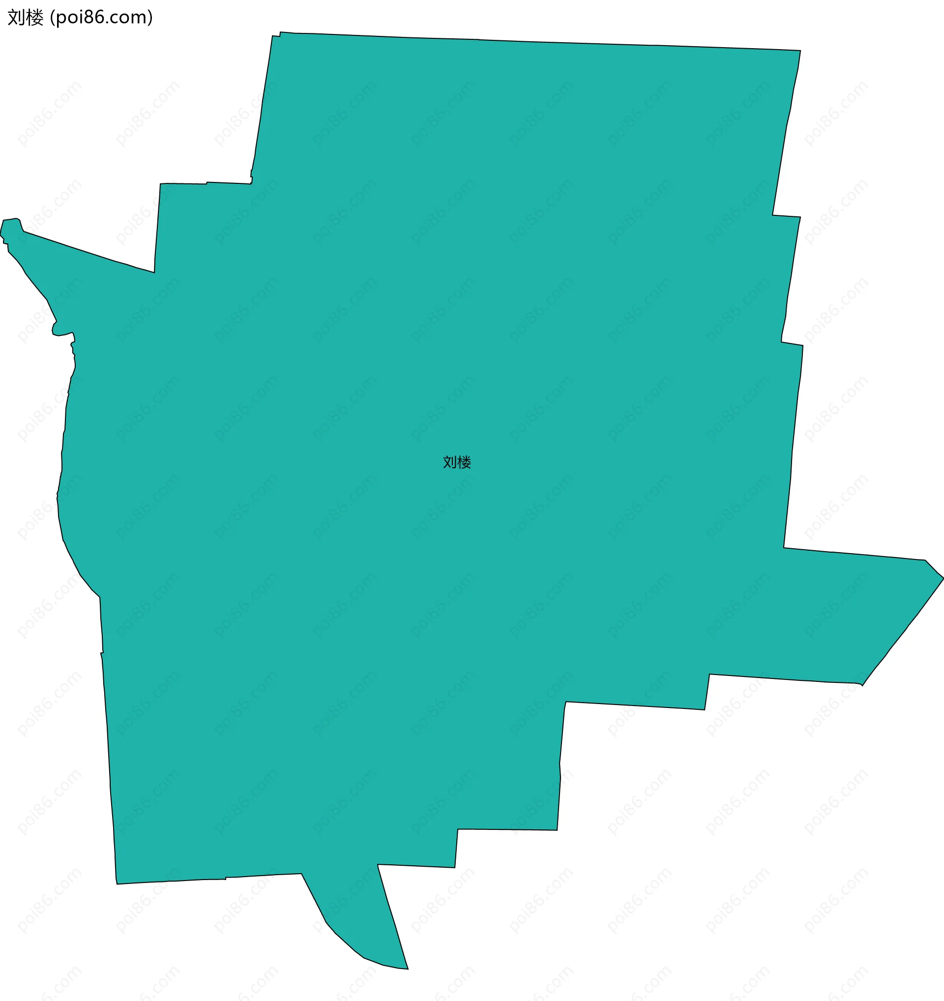 刘楼边界地图