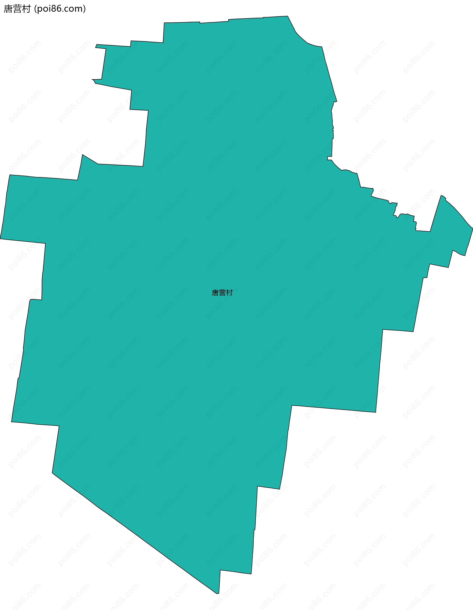 唐营村边界地图