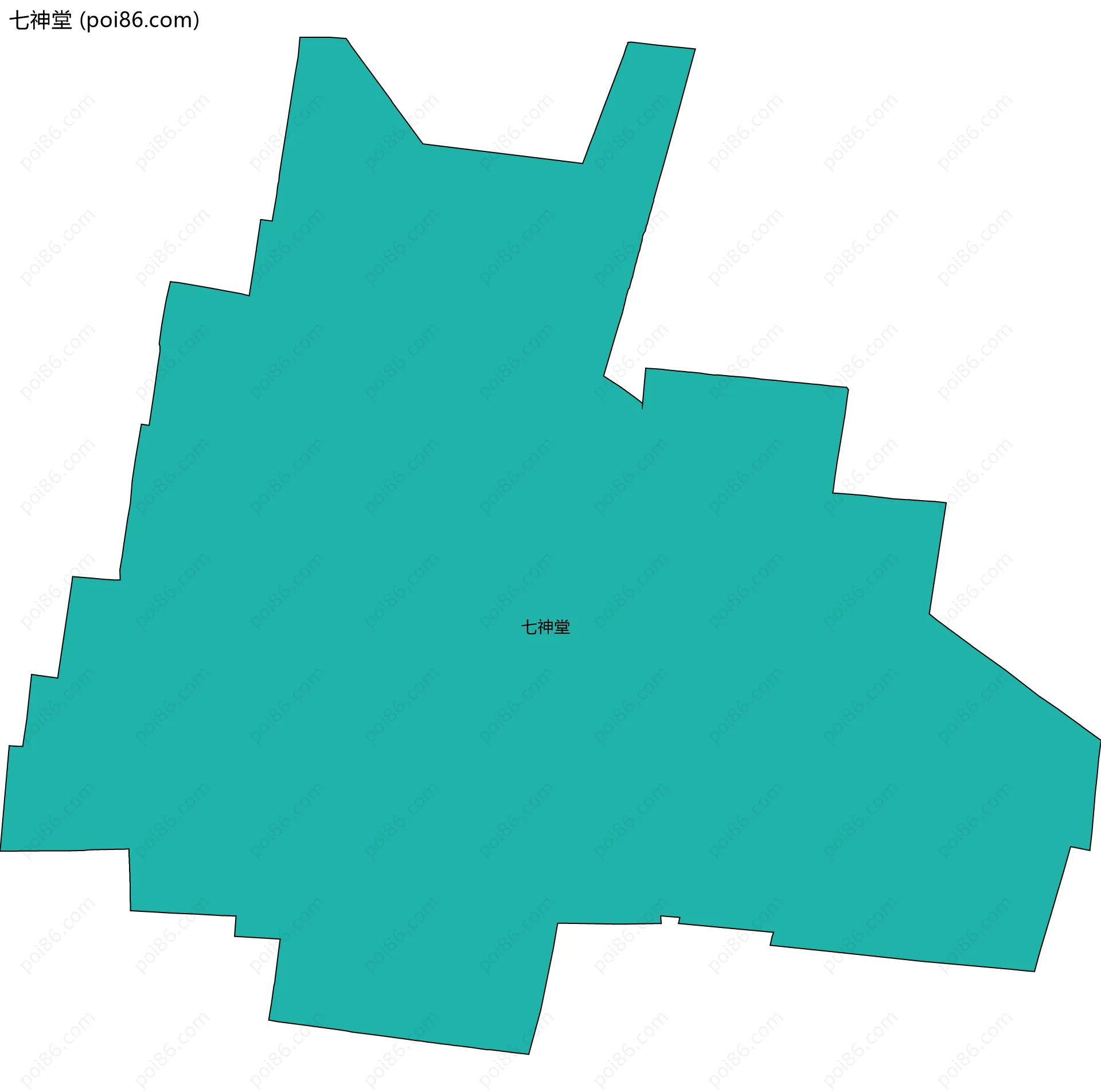七神堂边界地图