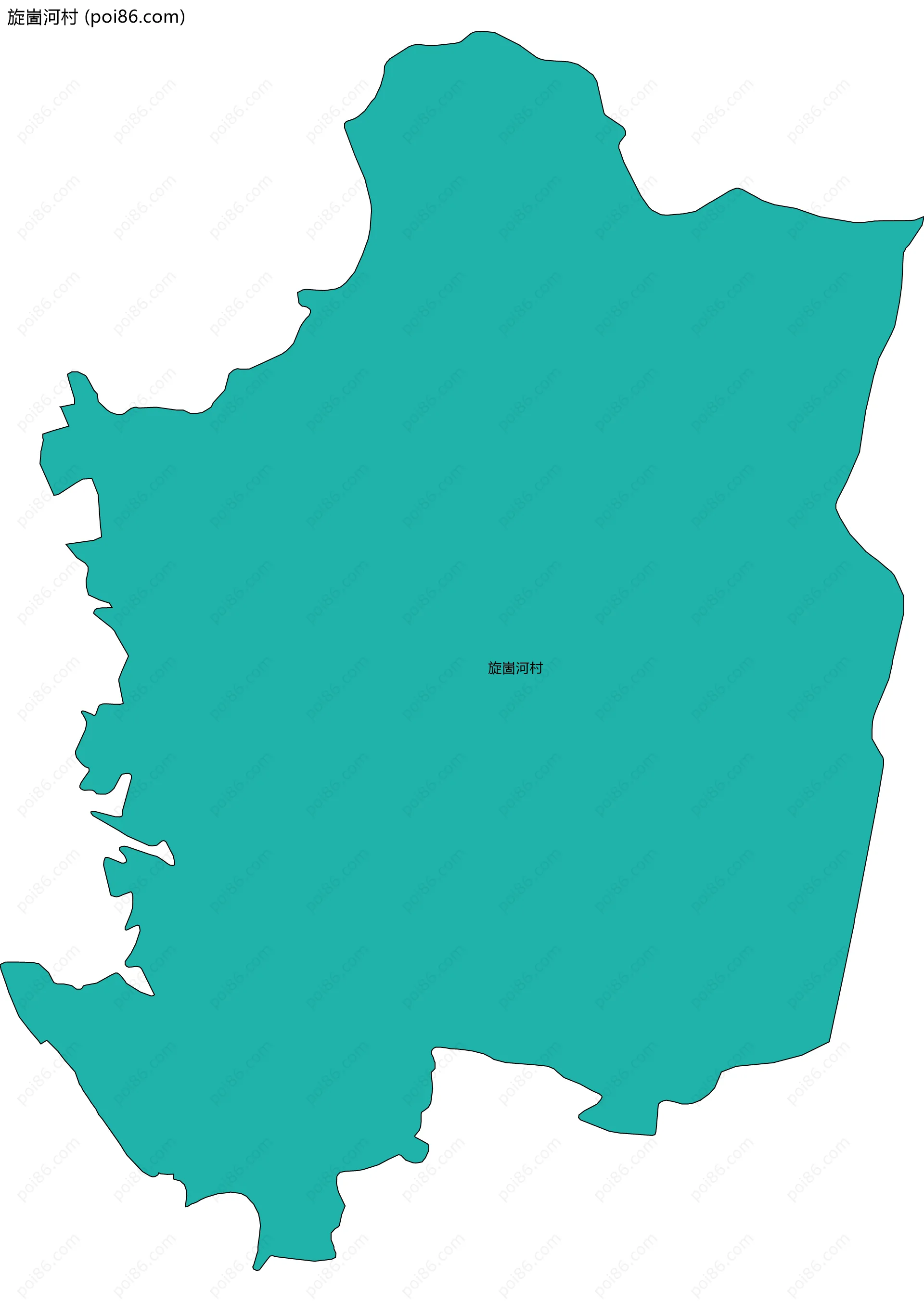 旋崮河村边界地图