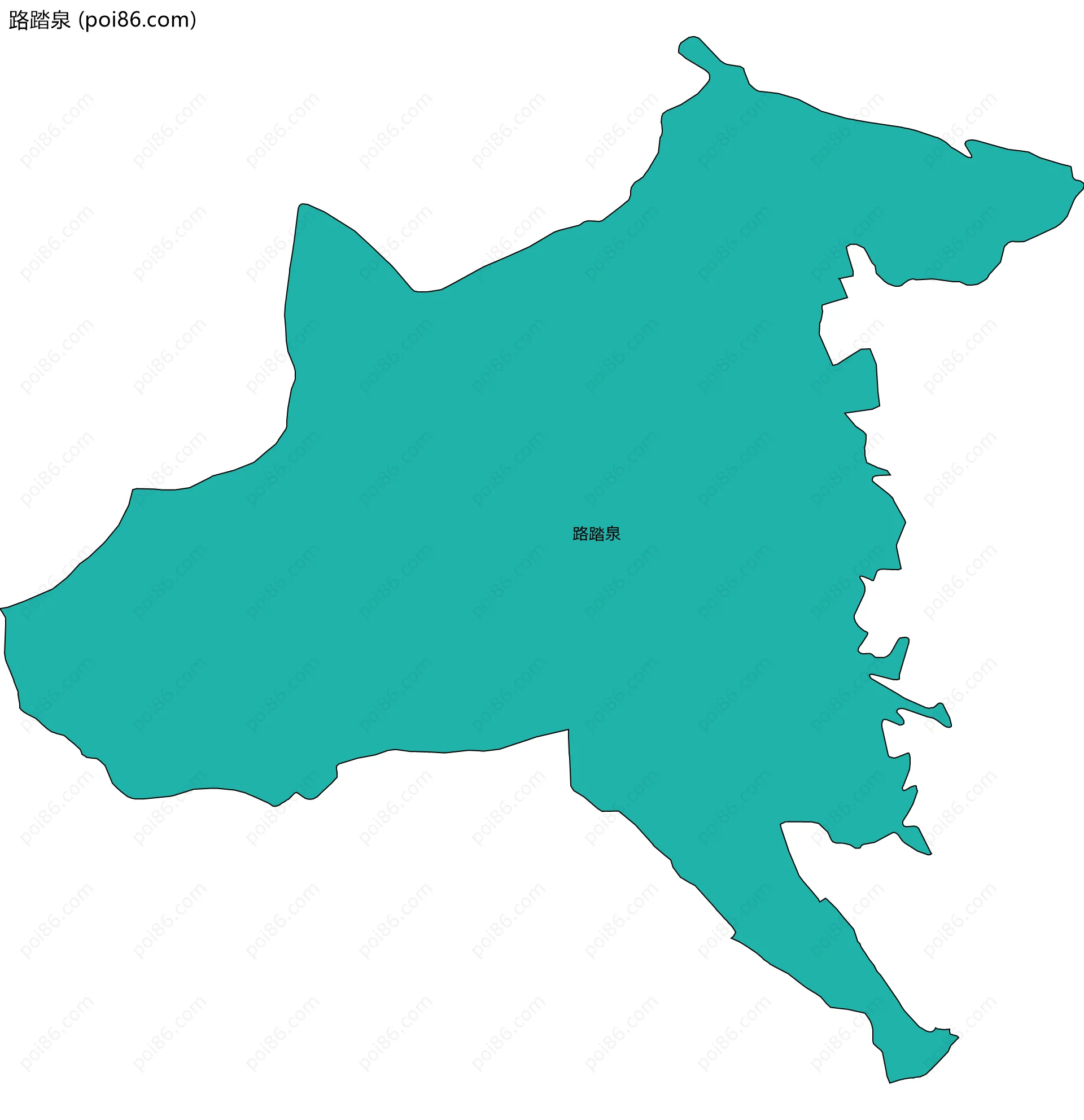 路踏泉边界地图