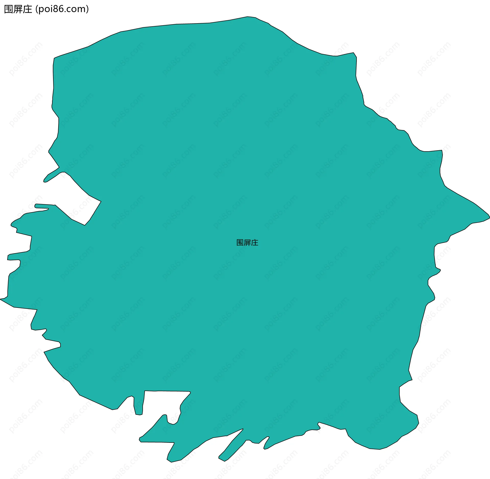 围屏庄边界地图